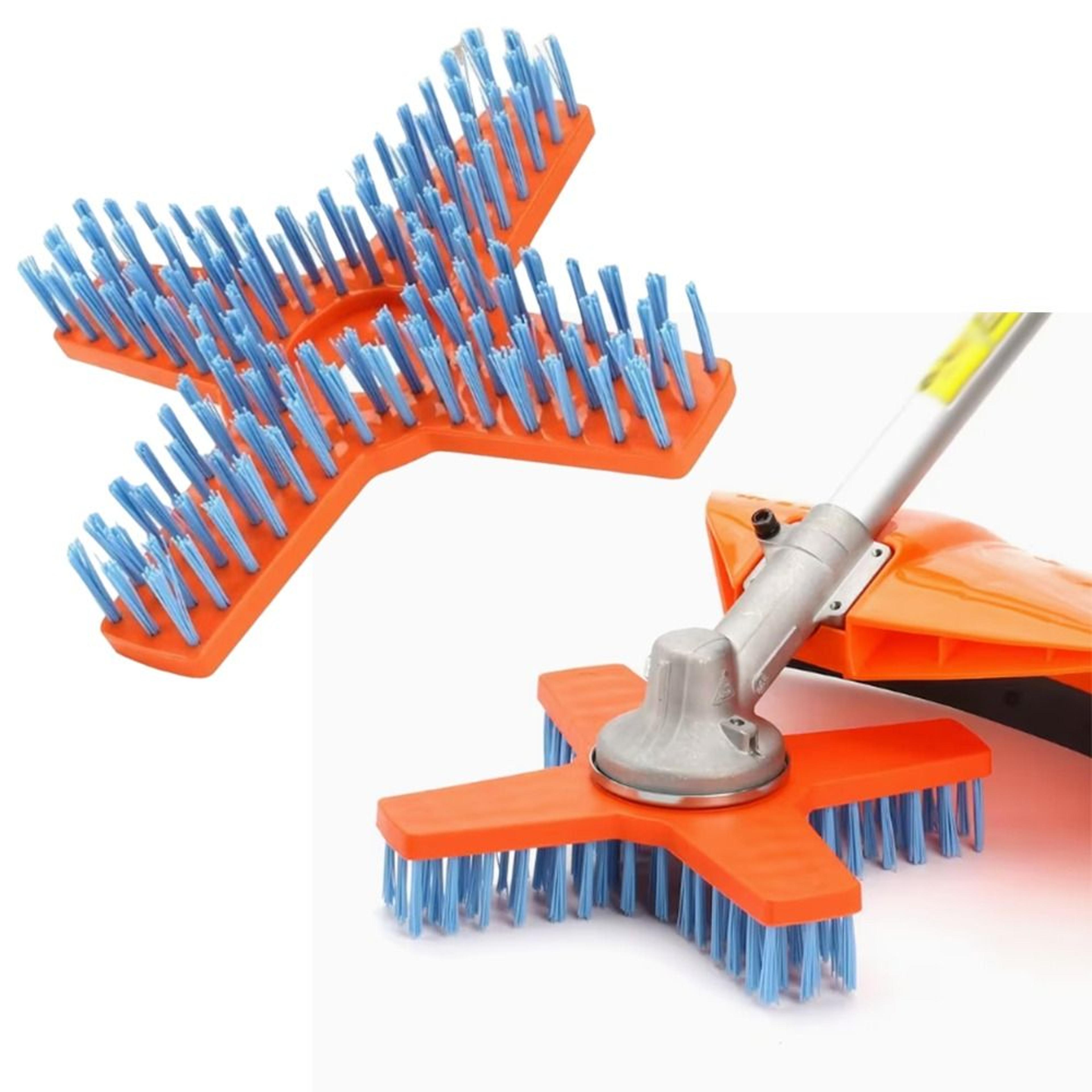 heavy duty lawn mower cleaning brush wear resistant mower deck cleaning tool for fast grass & debris removal