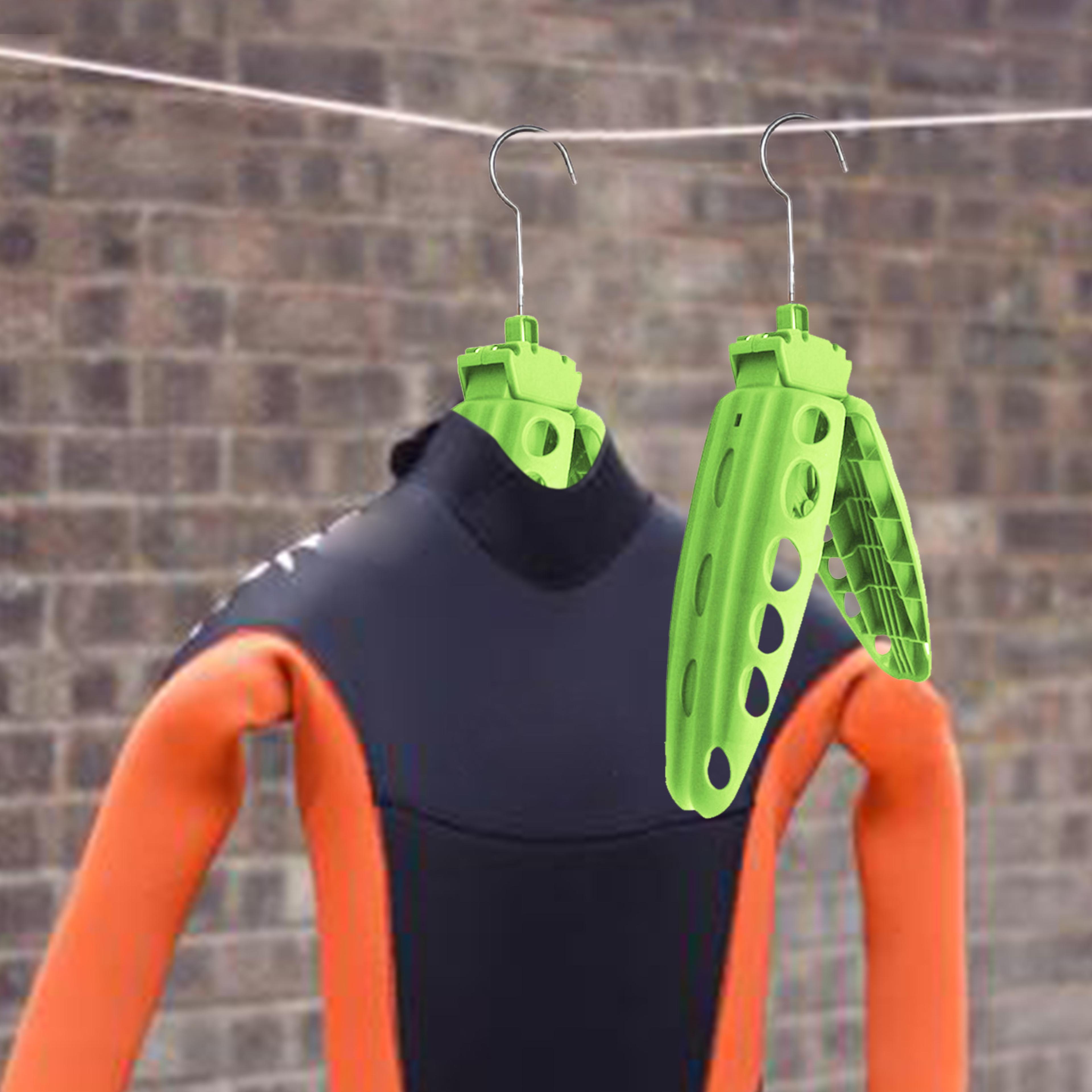 foldable wetsuit hanger for surfing & diving quick dry wetsuit hanger with wide shoulder support