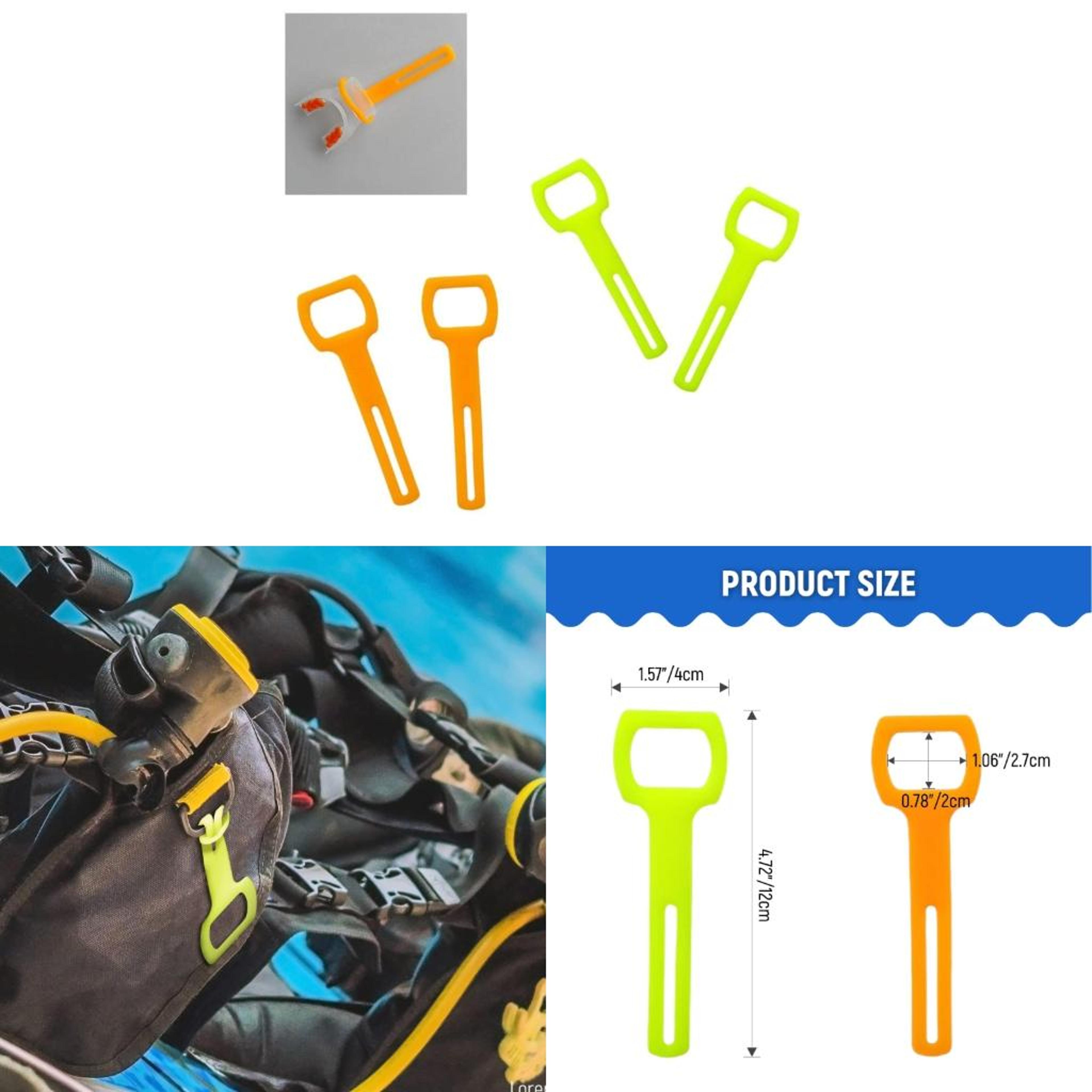 universal scuba octopus holder regulator mouthpiece strap for diving & snorkeling