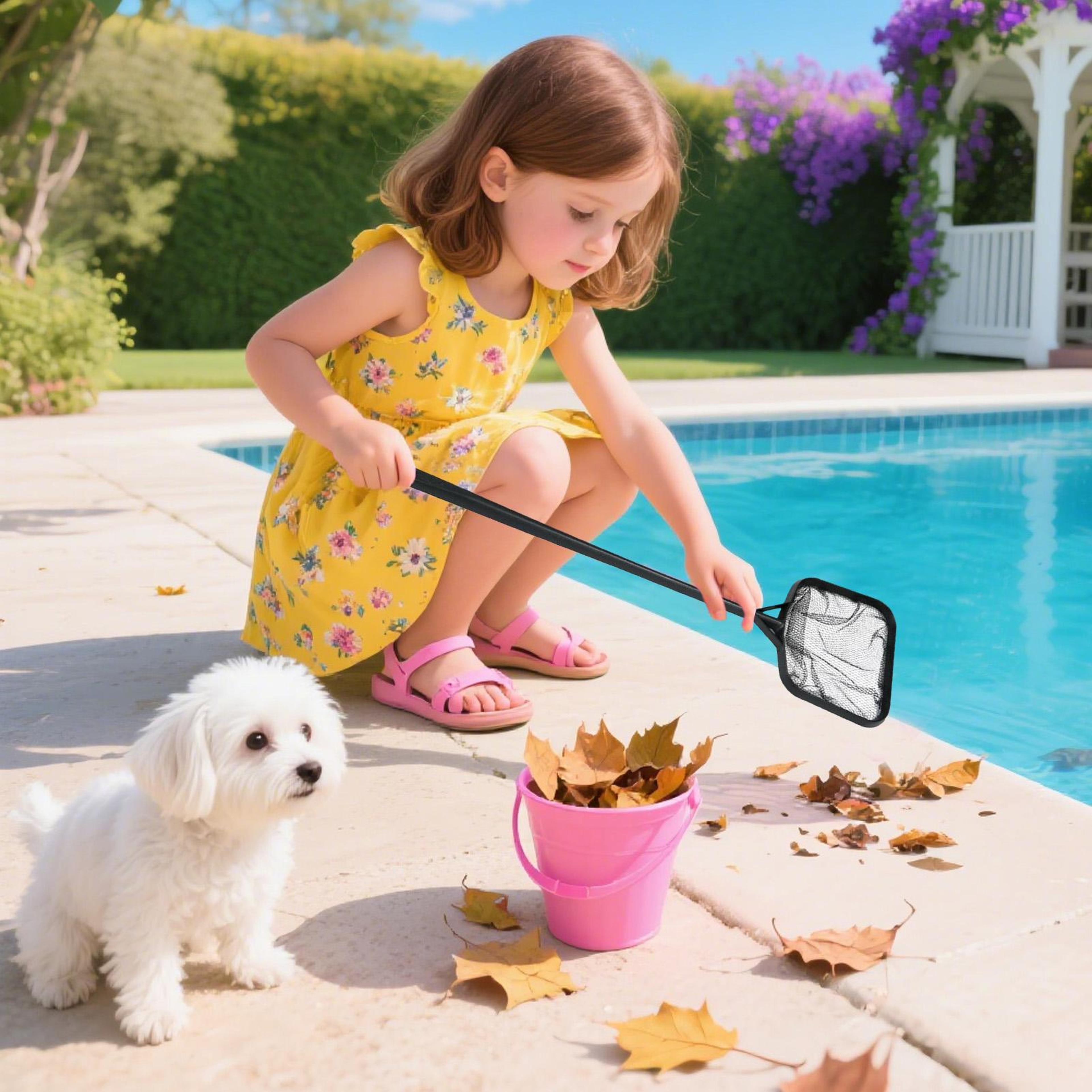 fine mesh pool skimmer net swimming pool cleaning net for debris removal, ponds, aquariums & fountains