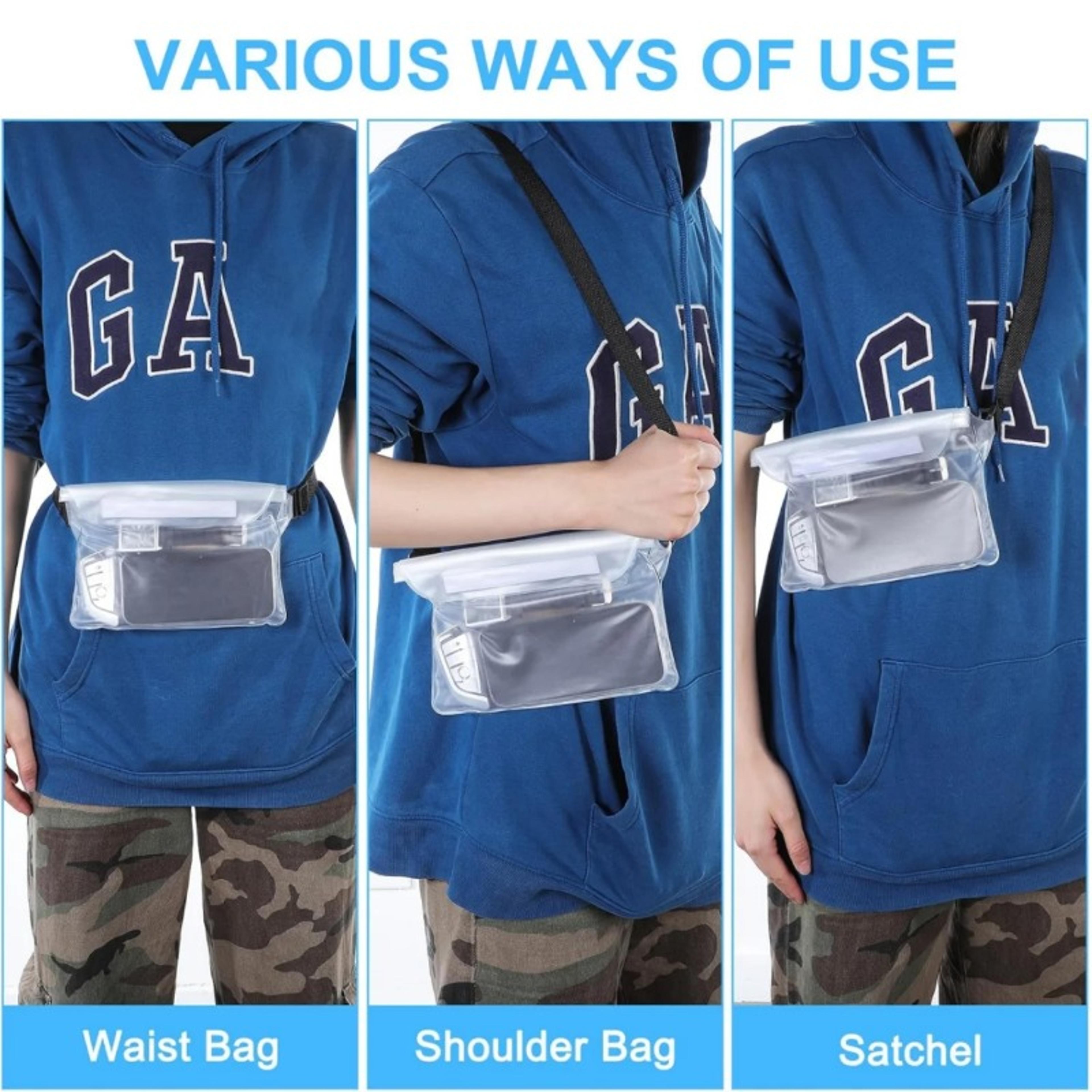 universal waterproof phone pouch with layer seal transparent underwater phone case dry bag for swimming
