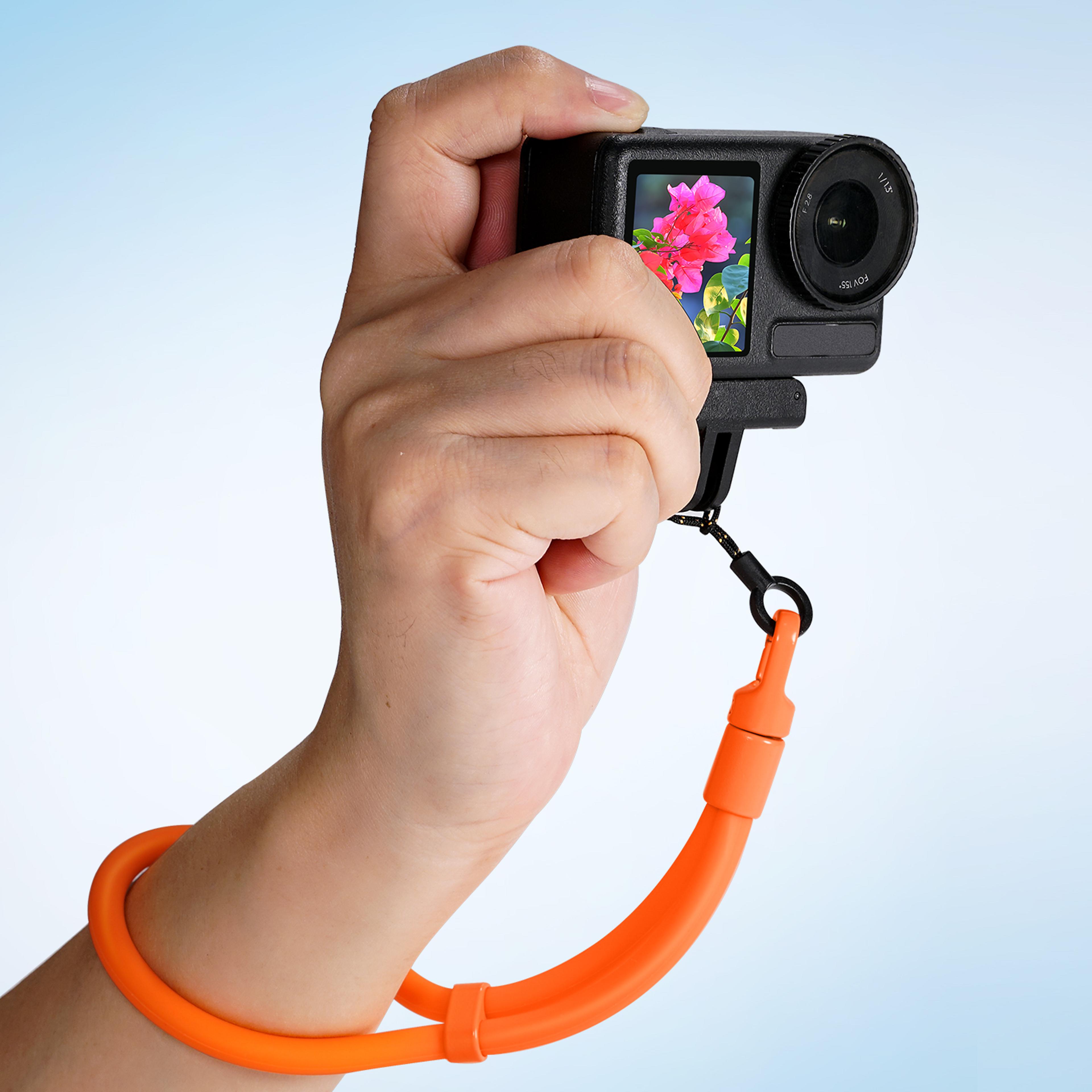 universal camera wrist strap silicone anti loss lanyard for gopro hero, dji action & smartphones