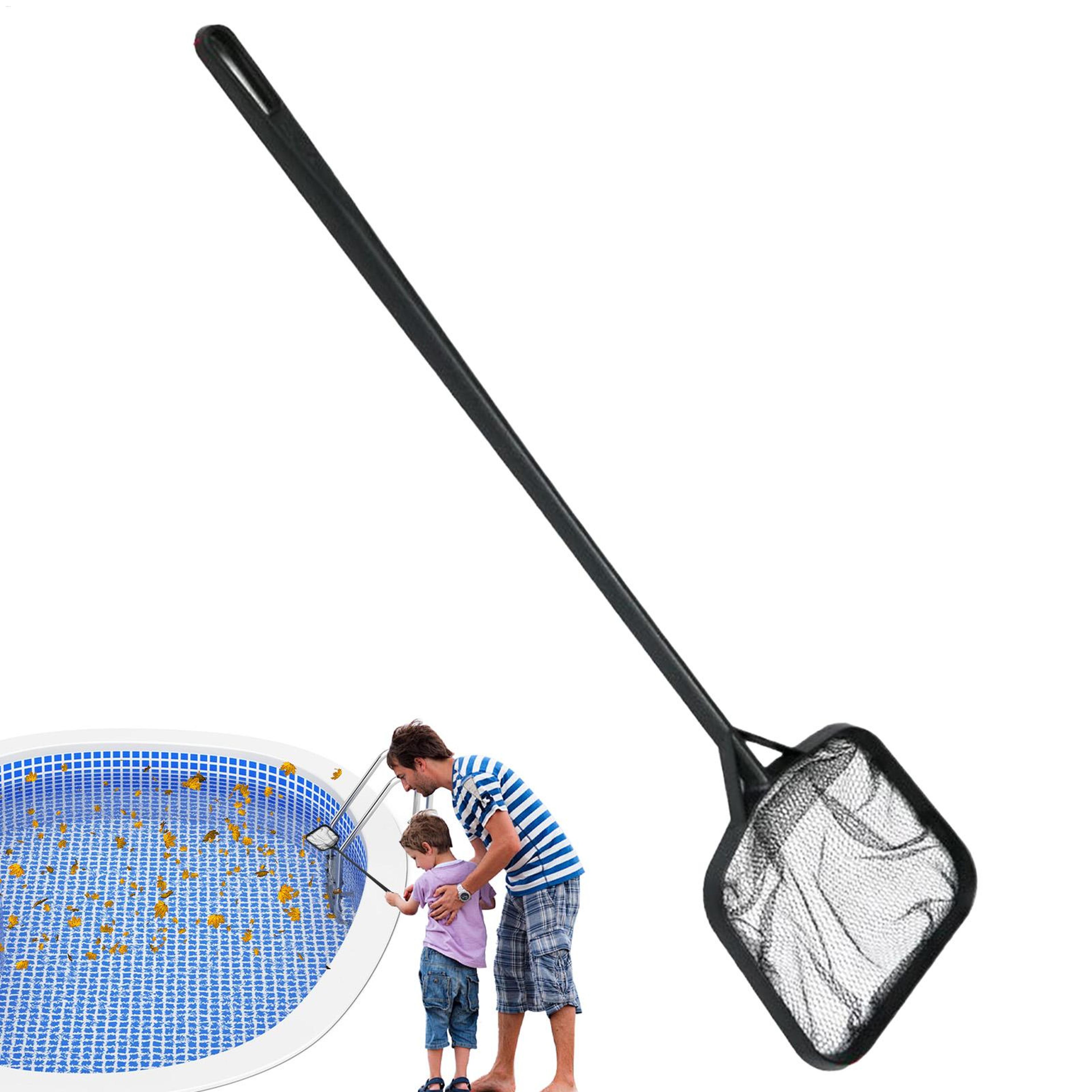 portable fine mesh pool skimmer net for pool, pond & aquarium debris cleaning