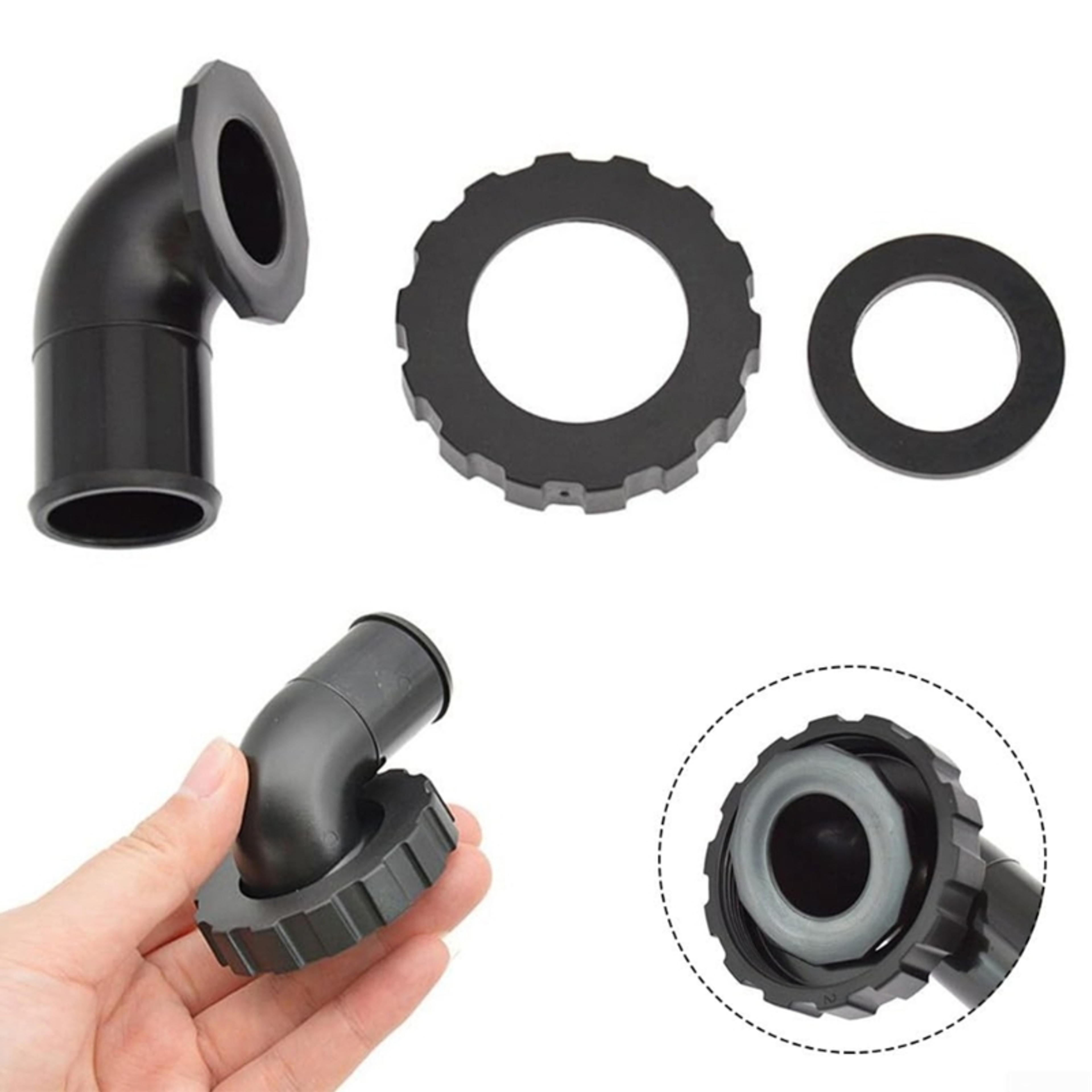 waterproof scuba diving hose connector nylon bcd hose connector elbow adapter with seal ring & nut