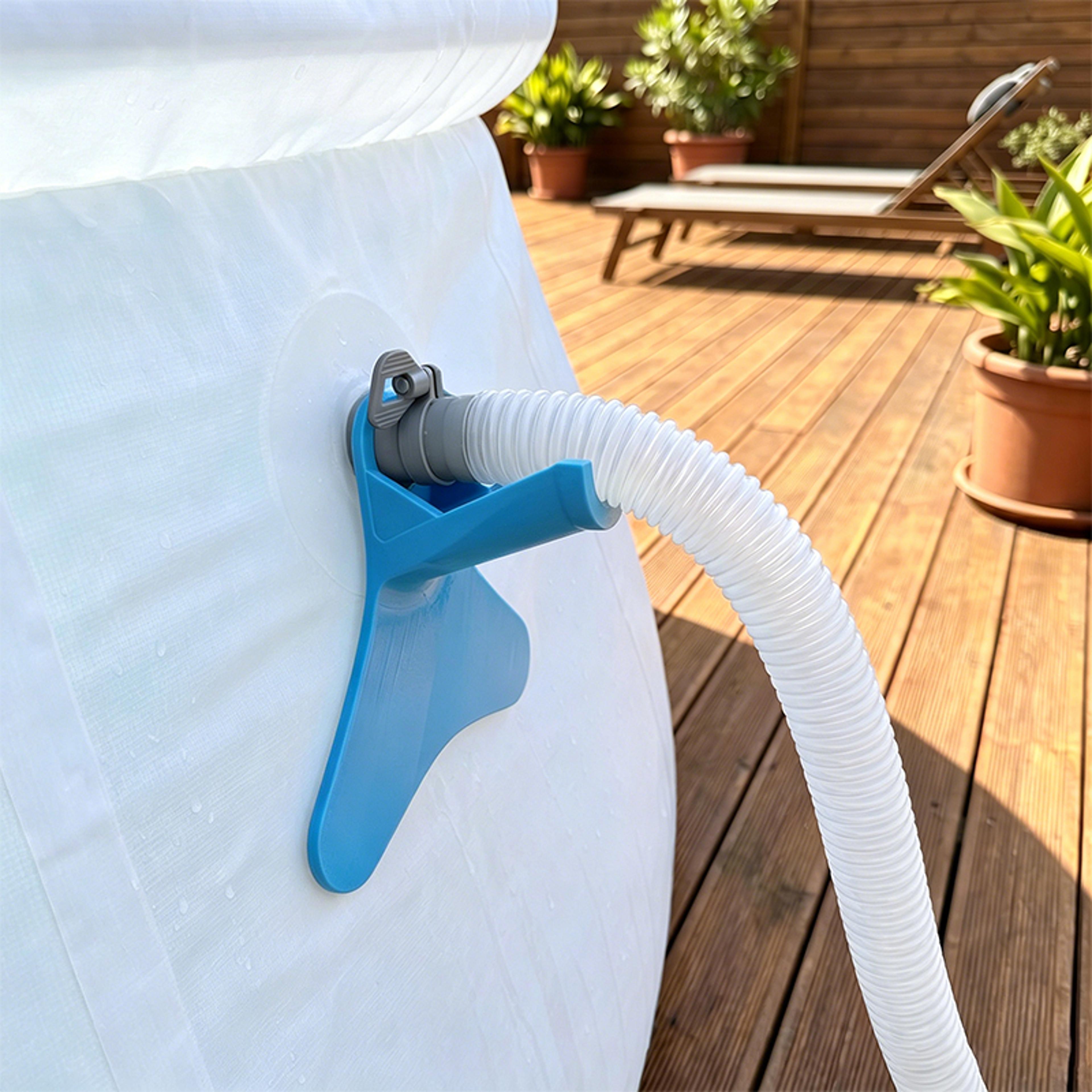 pool hose holder swimming pool hose support clamp for secure drain & filter pipe stability