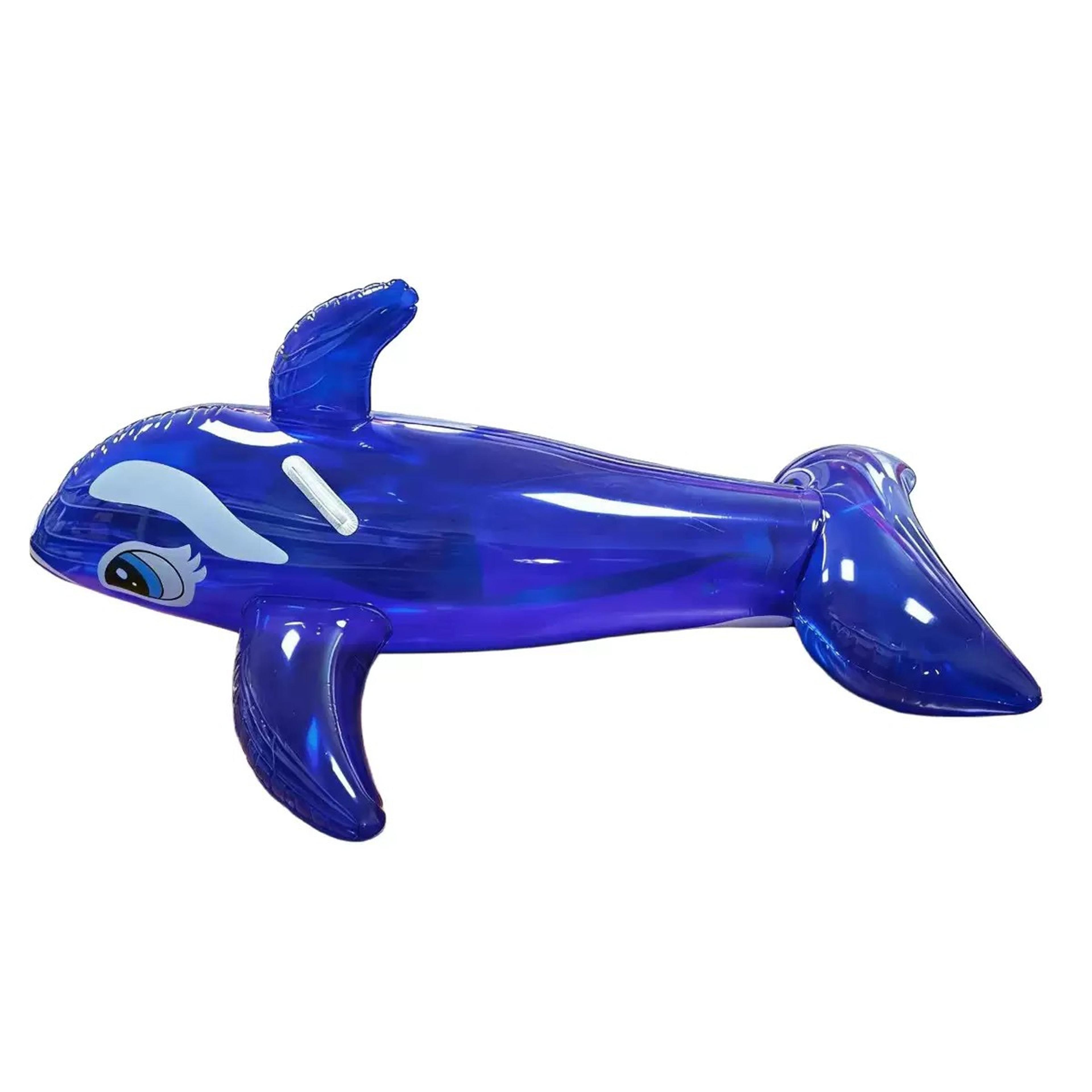 large inflatable whale float ride on pool float for adults & kids | heavy duty whale pool float