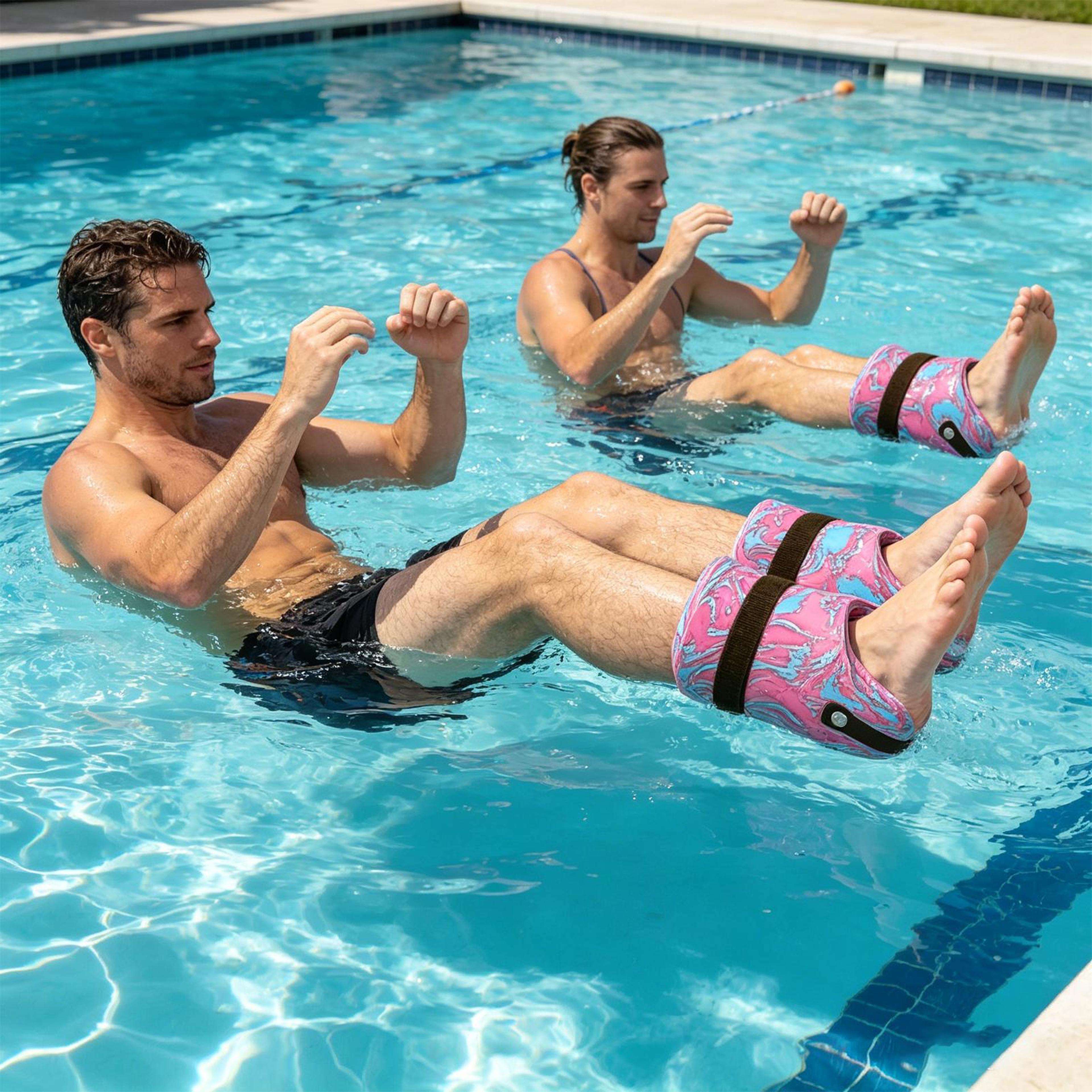 water ankle weights for pool exercise adjustable aquatic ankle cuffs for water aerobics & hydrotherapy