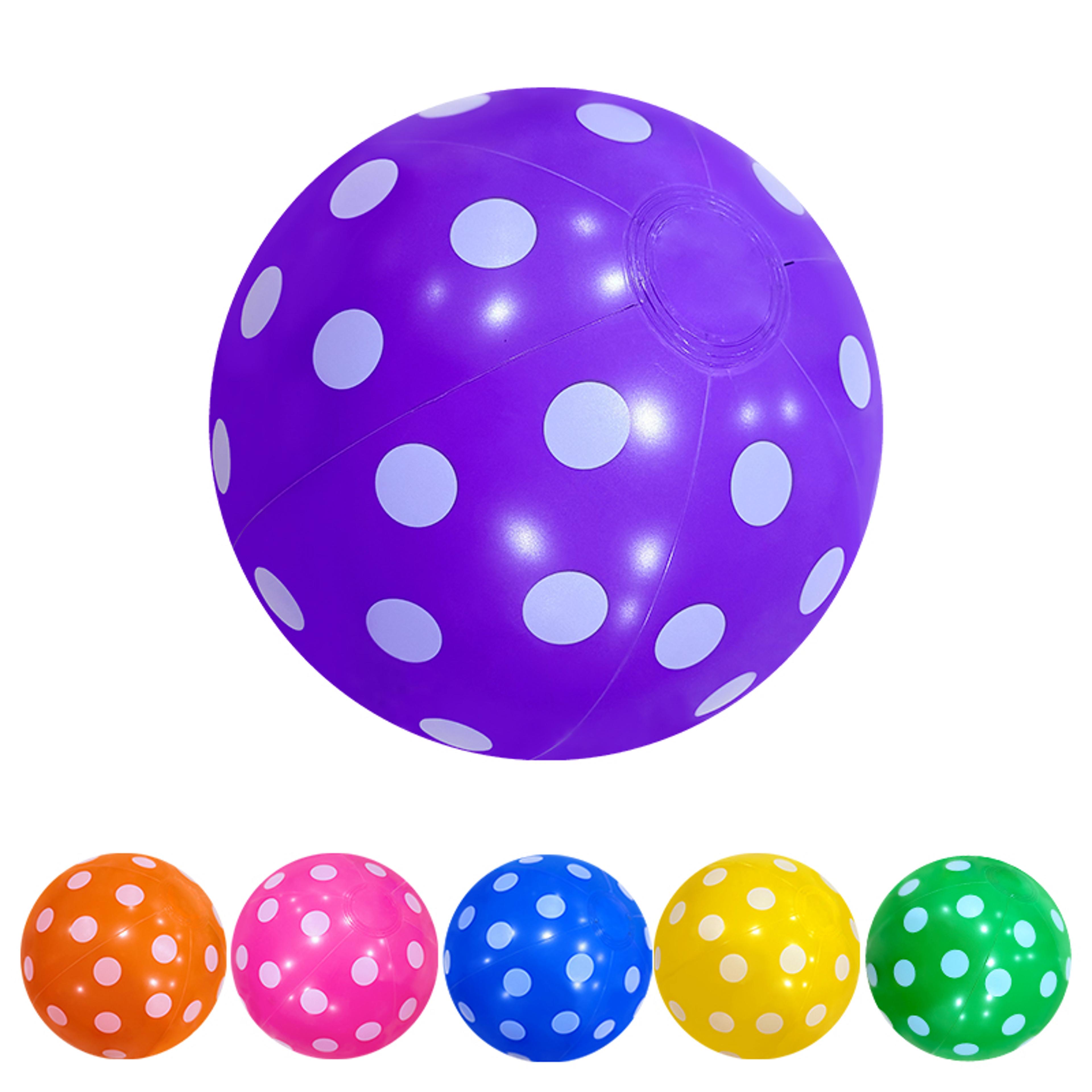 colorful inflatable beach ball durable pvc beach ball for pool parties, beach games & summer water fun