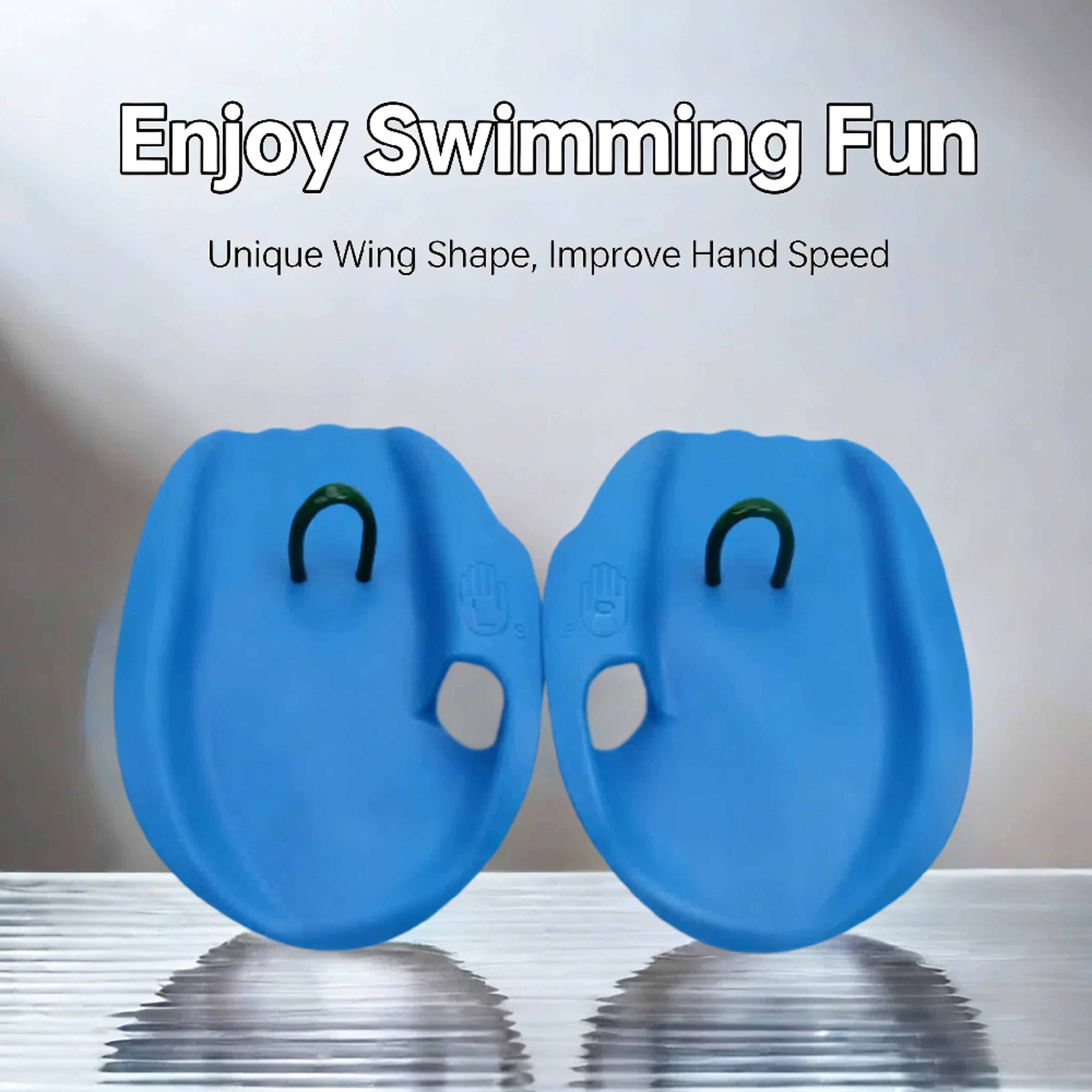 powergrip swimming hand paddles for swim training, strength building & stroke technique improvement