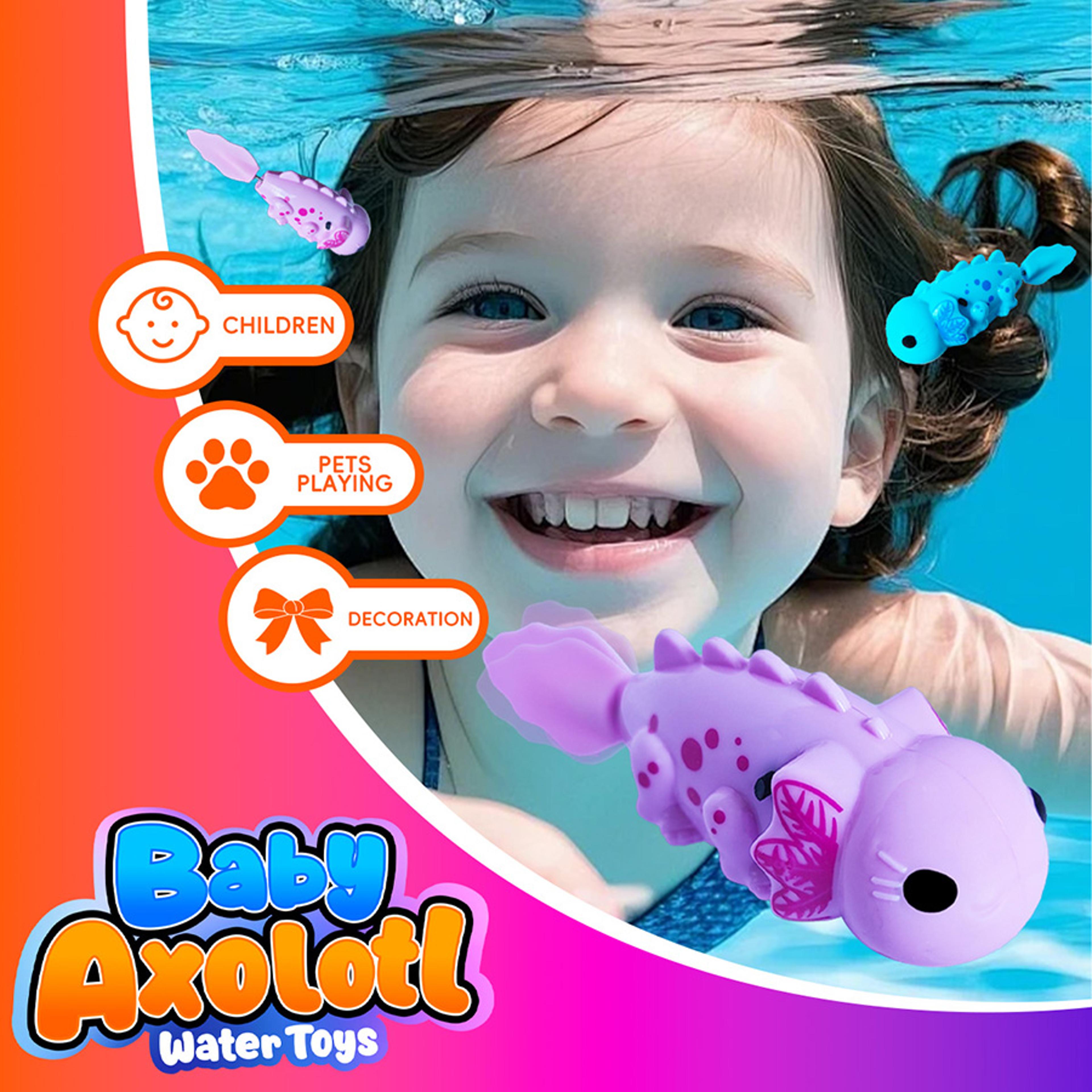 light up swimming salamander bath toy interactive water toy for kids & toddlers