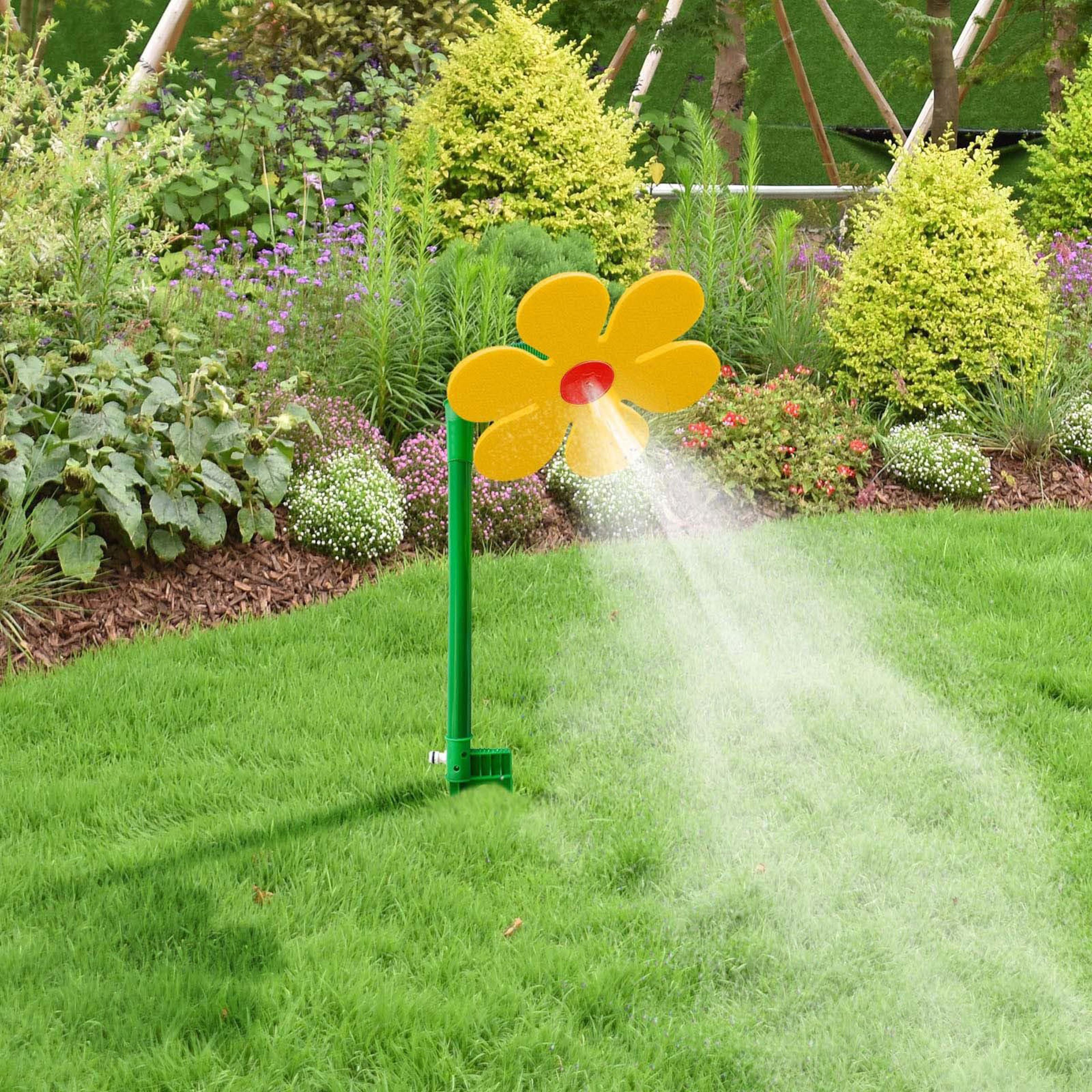 crazy daisy lawn sprinkler rotating sunflower garden sprinkler