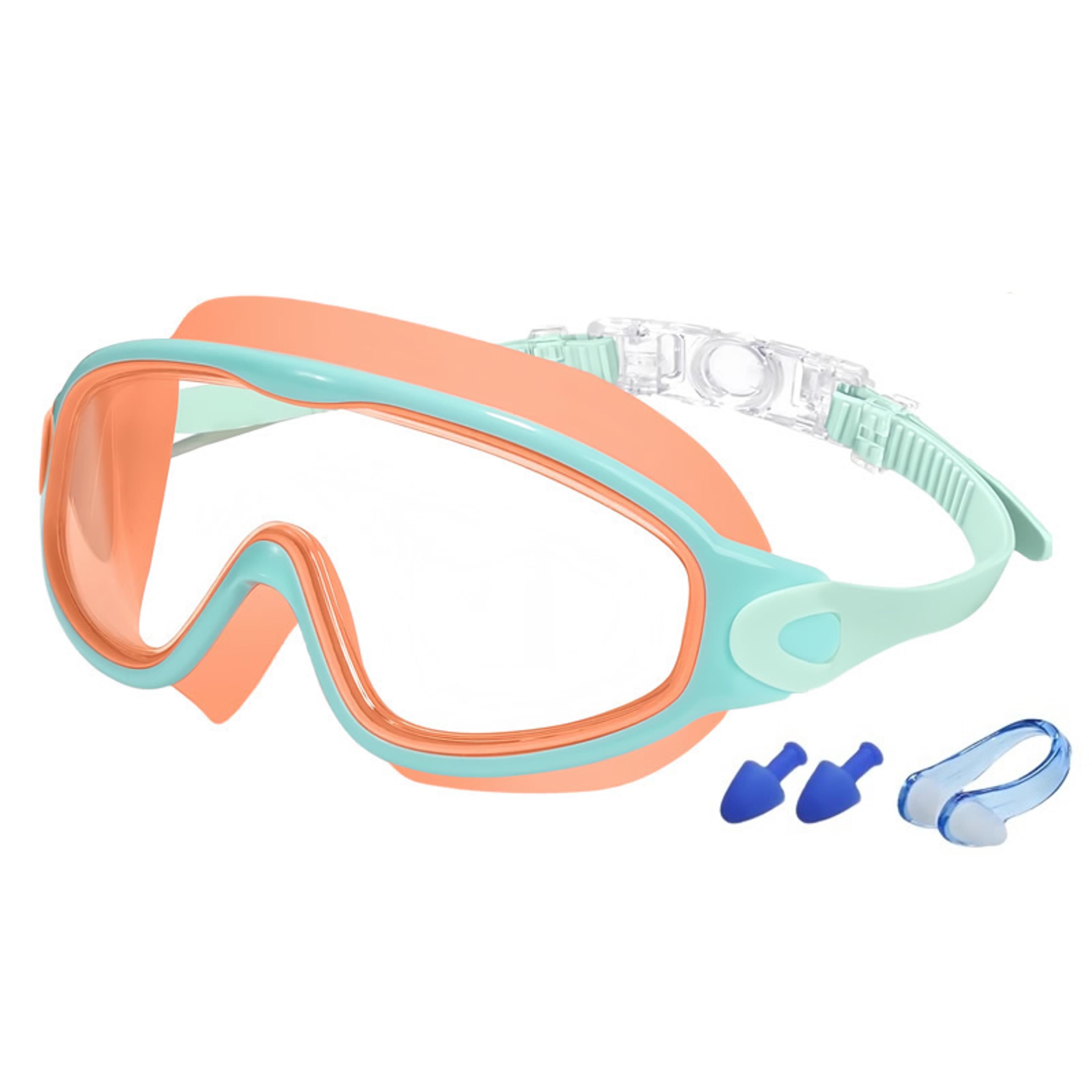 colorsplash kids swim goggles anti fog, leak proof wide vision uv protection