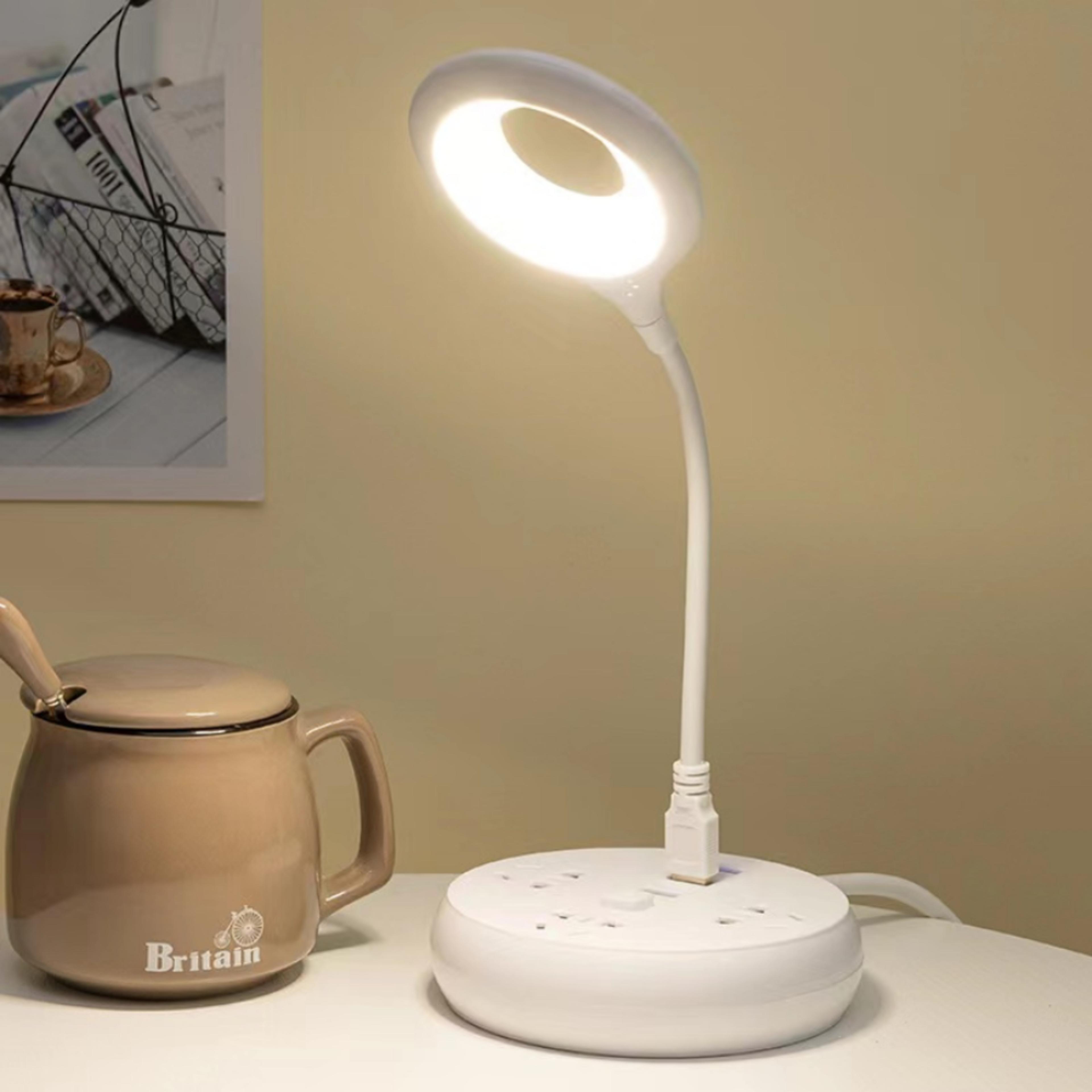 portable usb desk lamp led reading lamp with eye protection for study, bedside & laptop use