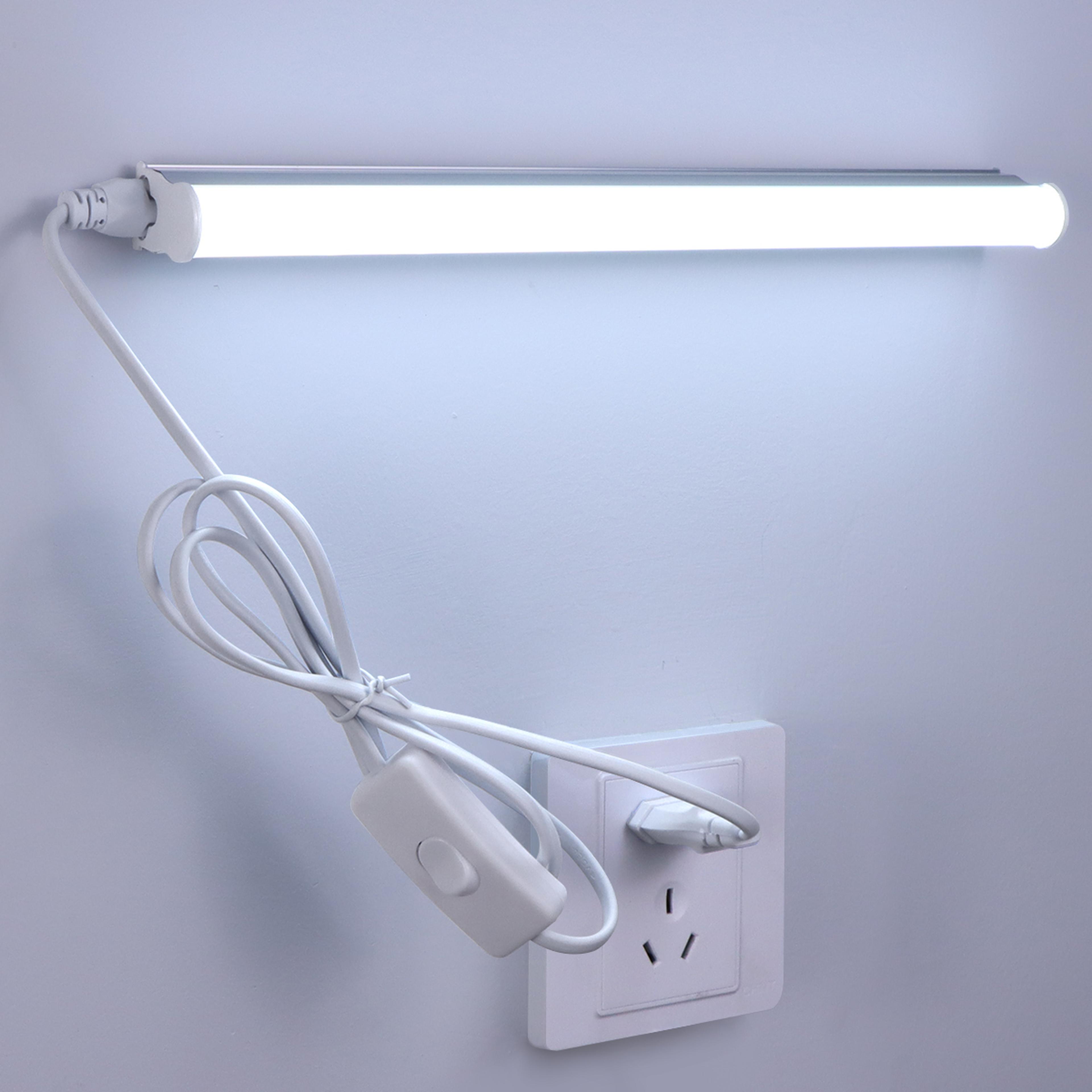 led tube light wall mount bar lamp with eu plug for bedroom, cabinets & home lighting
