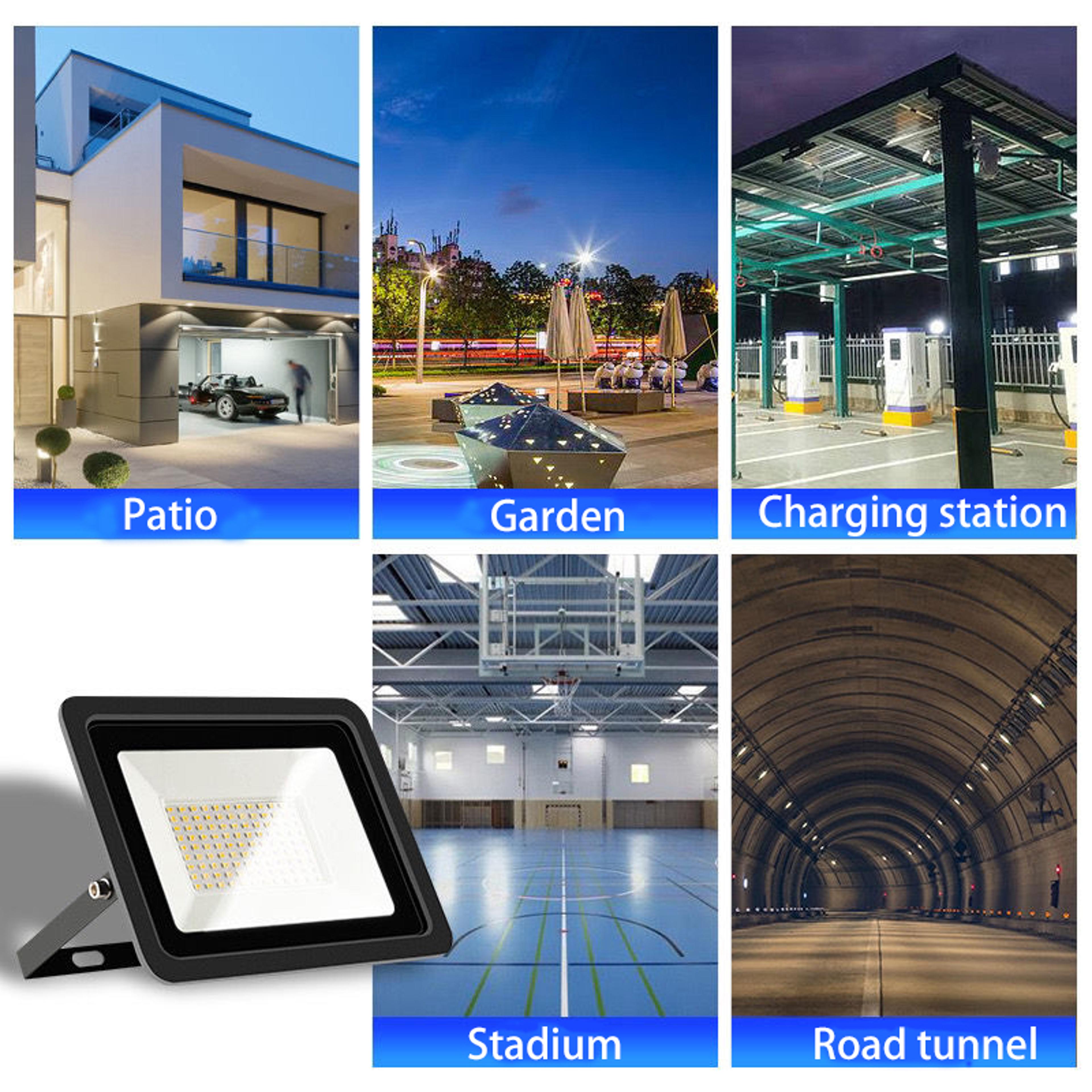 led flood light for outdoor security & garden lighting waterproof spotlight