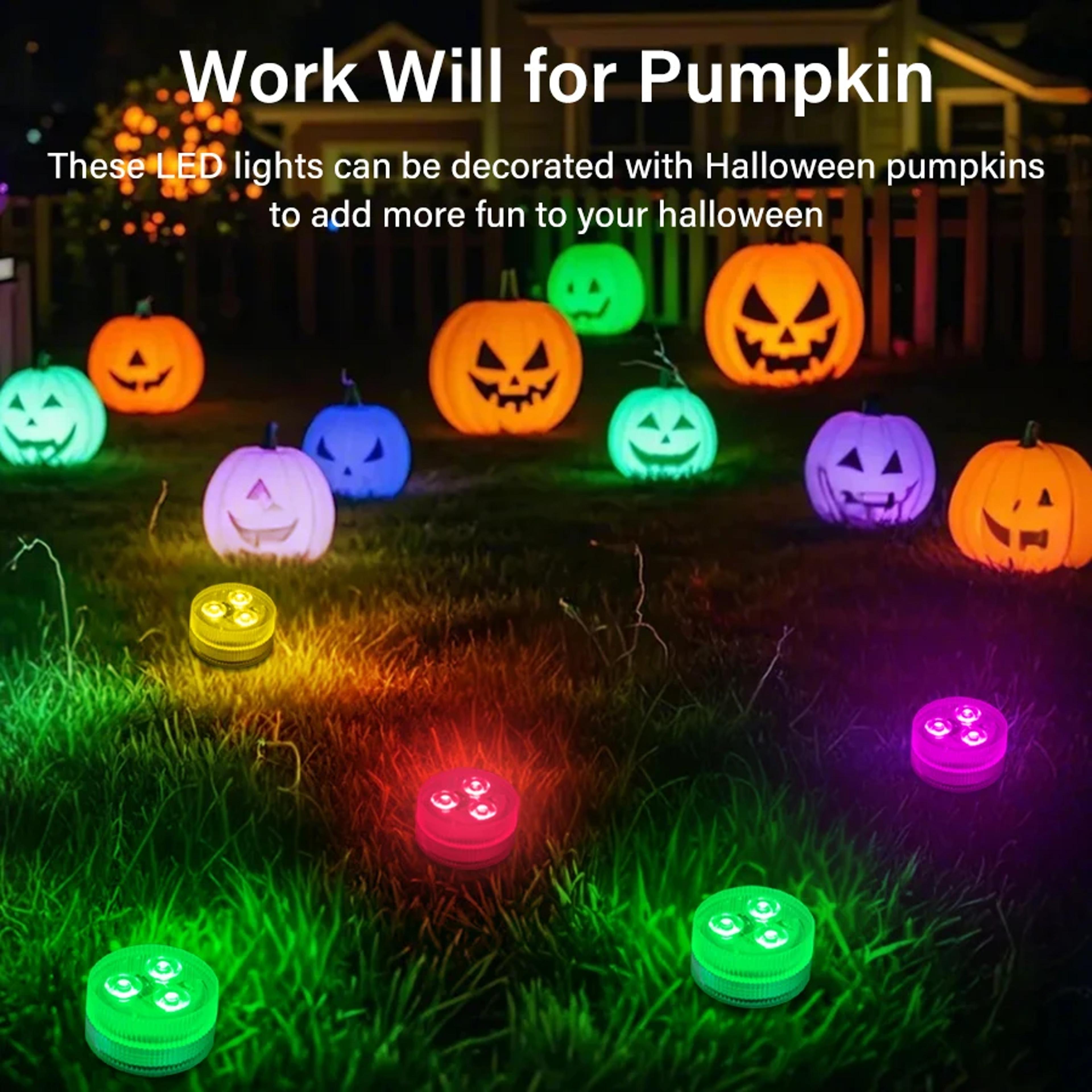 submersible led lights with remote waterproof rgb pool lights for vases, fish tanks & party decor