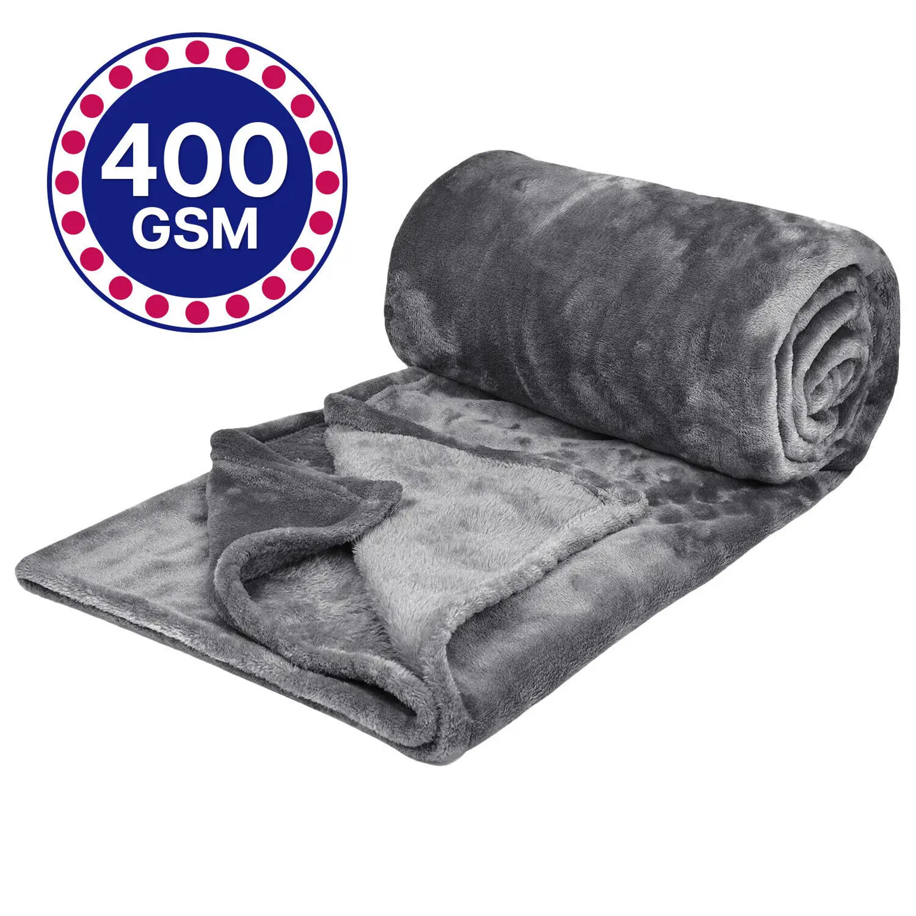 ultra-soft fleece blanket plush throw blanket for couch, bed & winter comfort