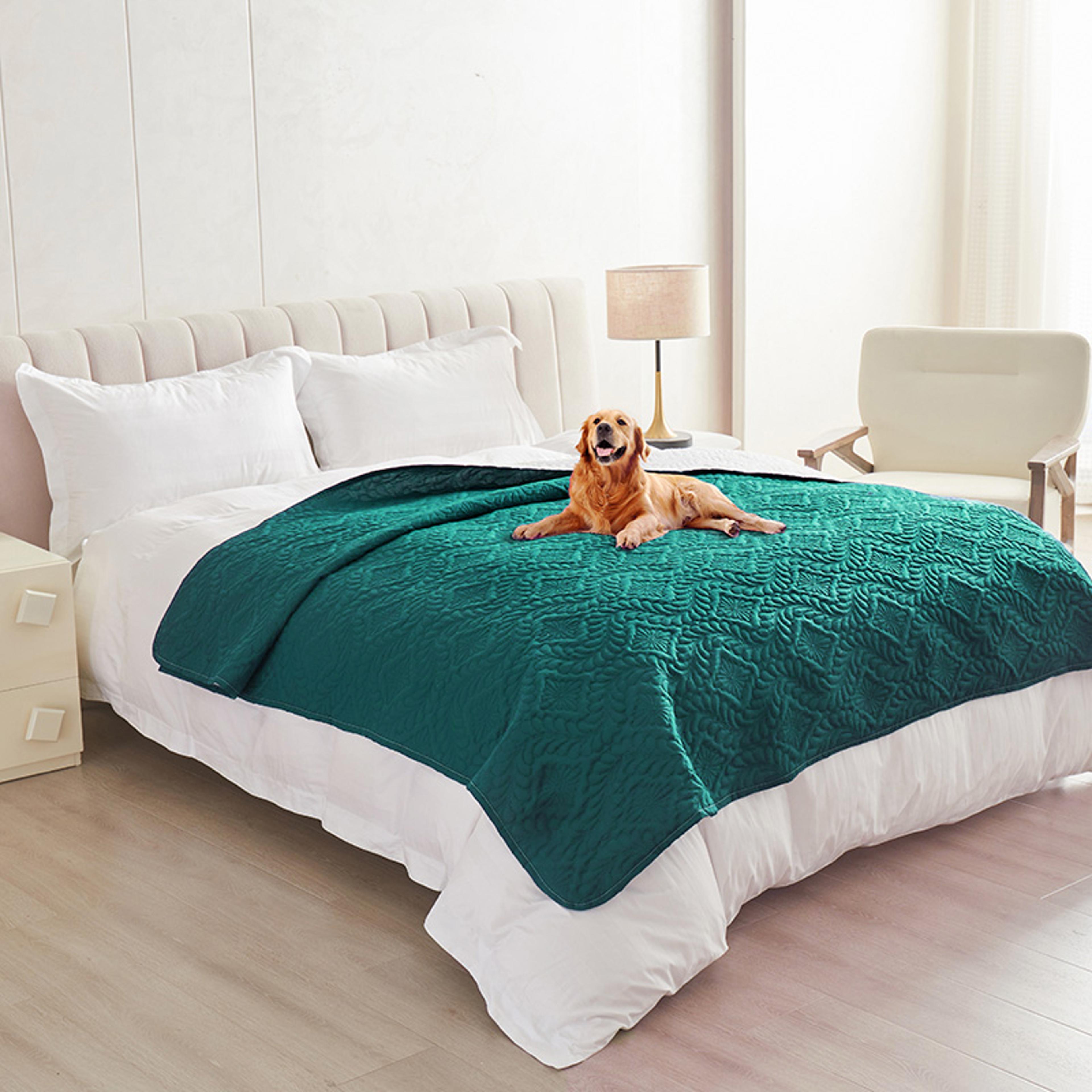 waterproof dog bed cover non slip pet furniture protector blanket for beds & couches
