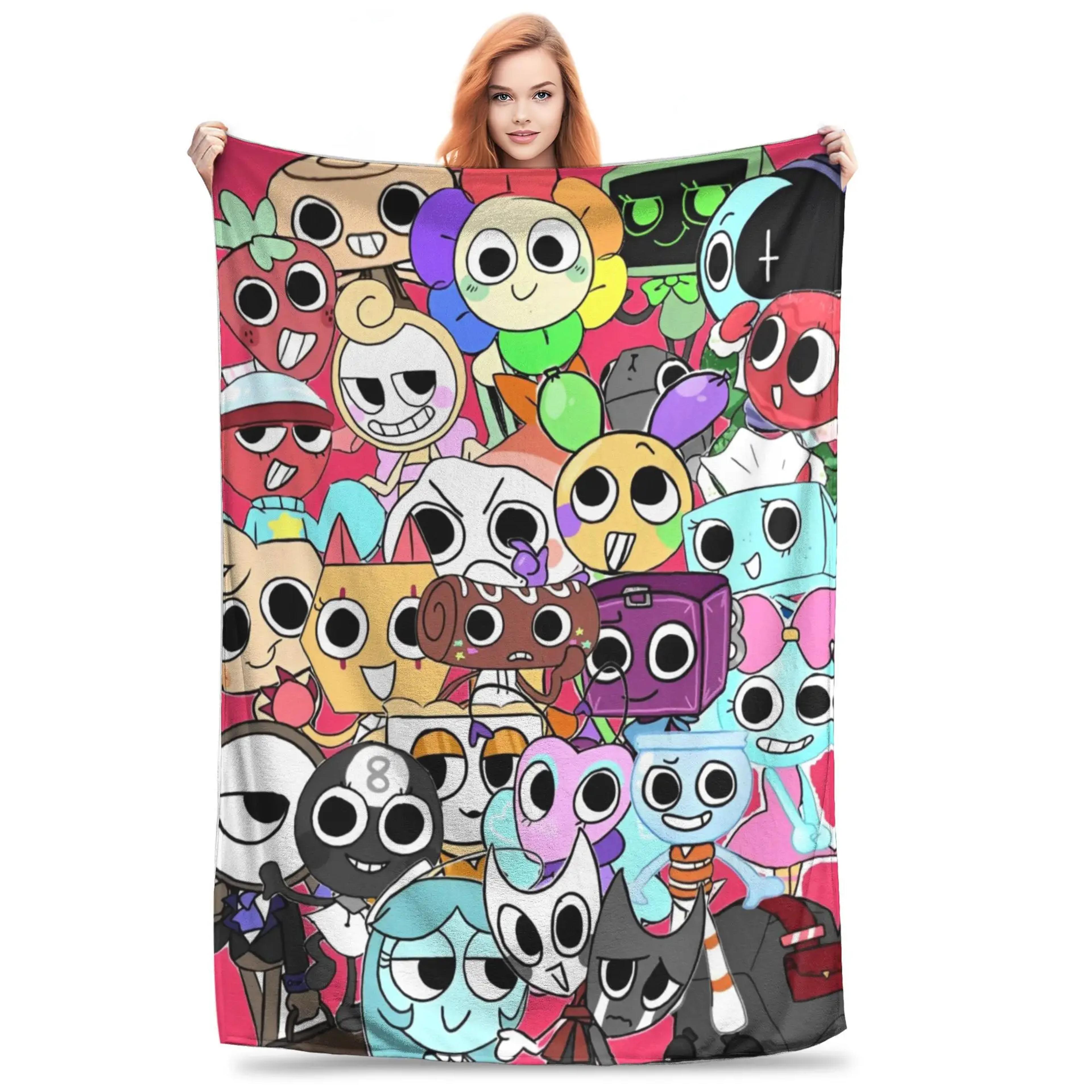 world fleece throw blanket soft plush novelty blanket for sofa, bed & gaming fans