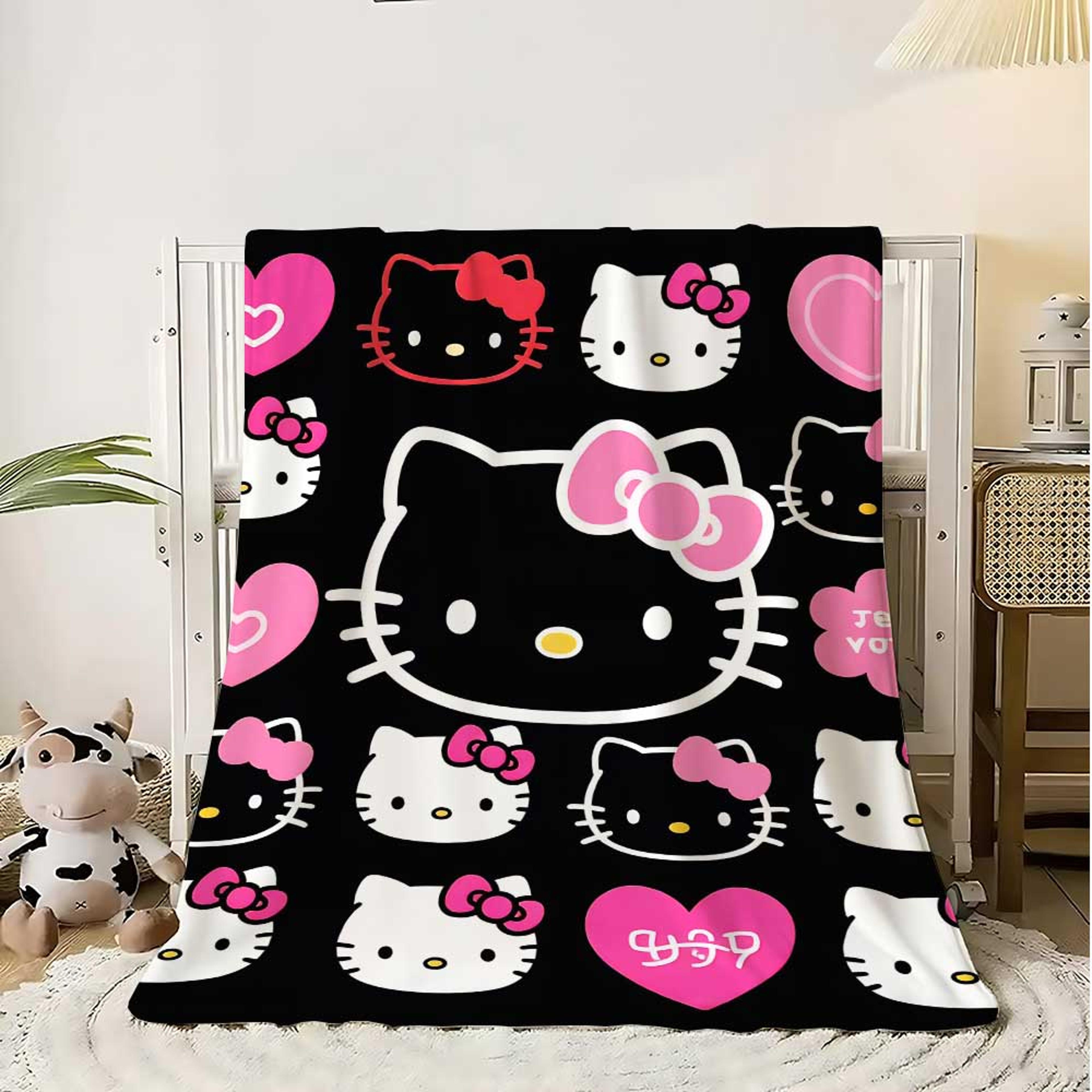 hello kitty blanket soft fleece flannel throw blanket for bed, sofa & cozy home comfort