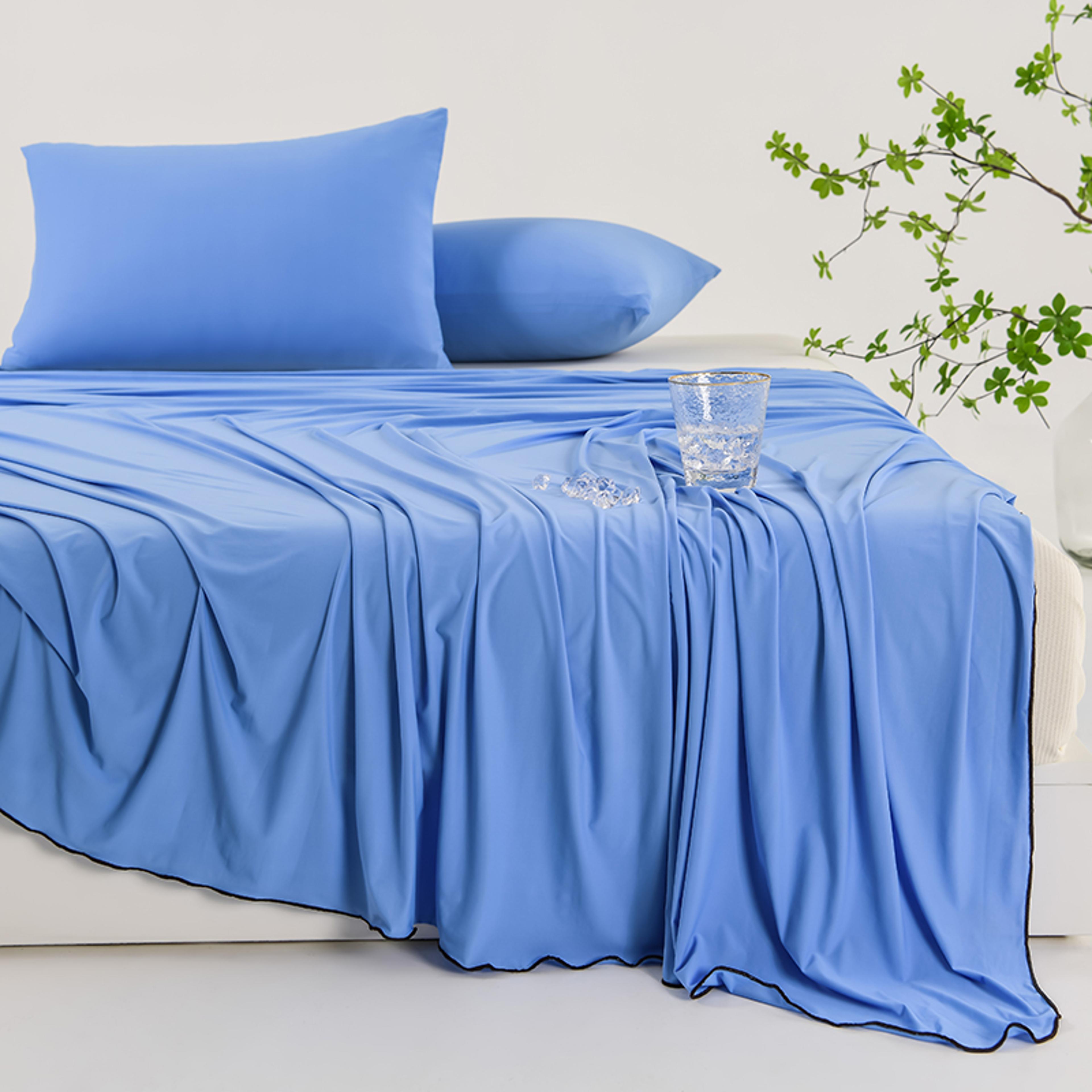 ultra soft cooling blanket ice silk blanket for summer, lightweight breathable cooling quilt