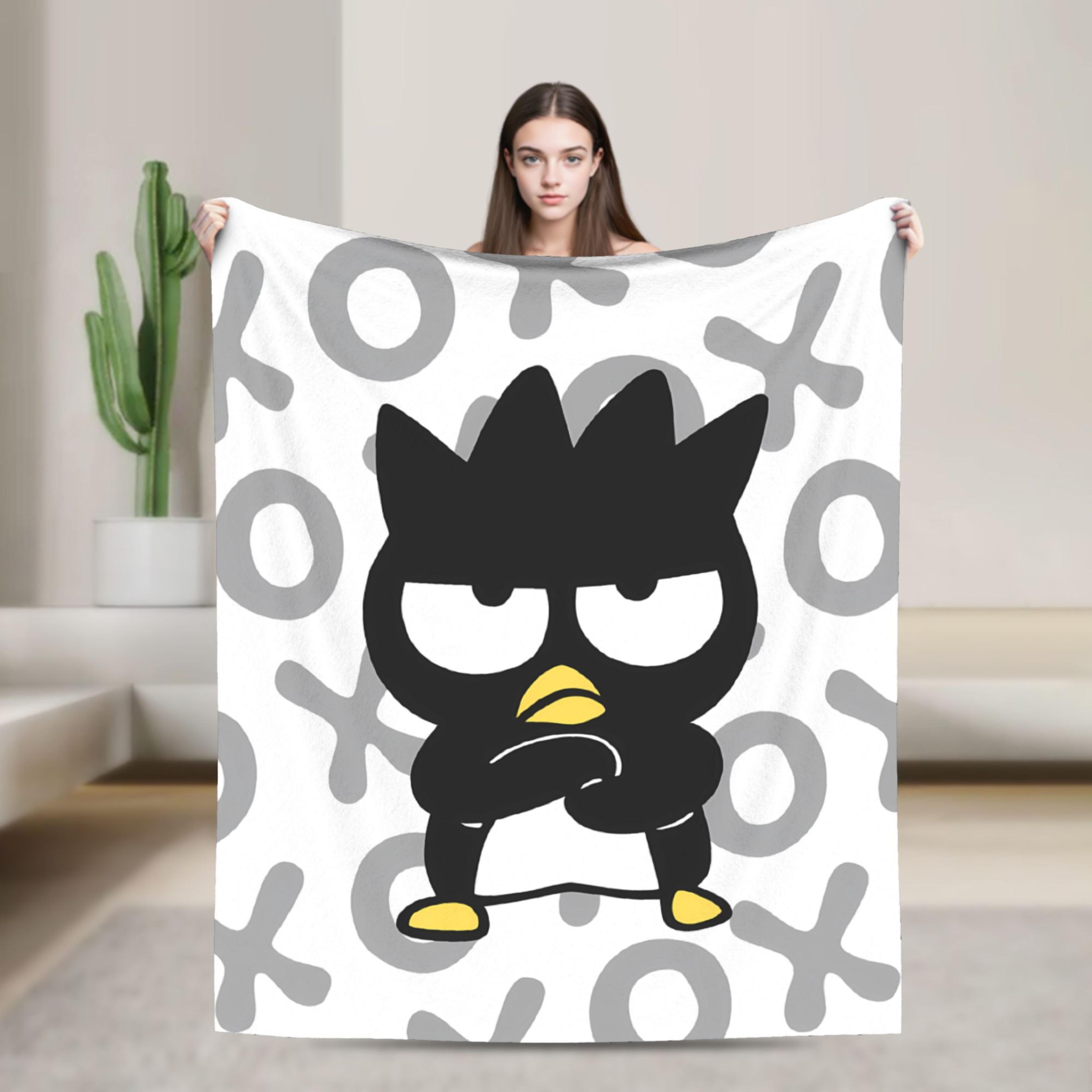 badtz maru blanket super soft flannel throw blanket for bed, sofa & cozy cartoon bedding