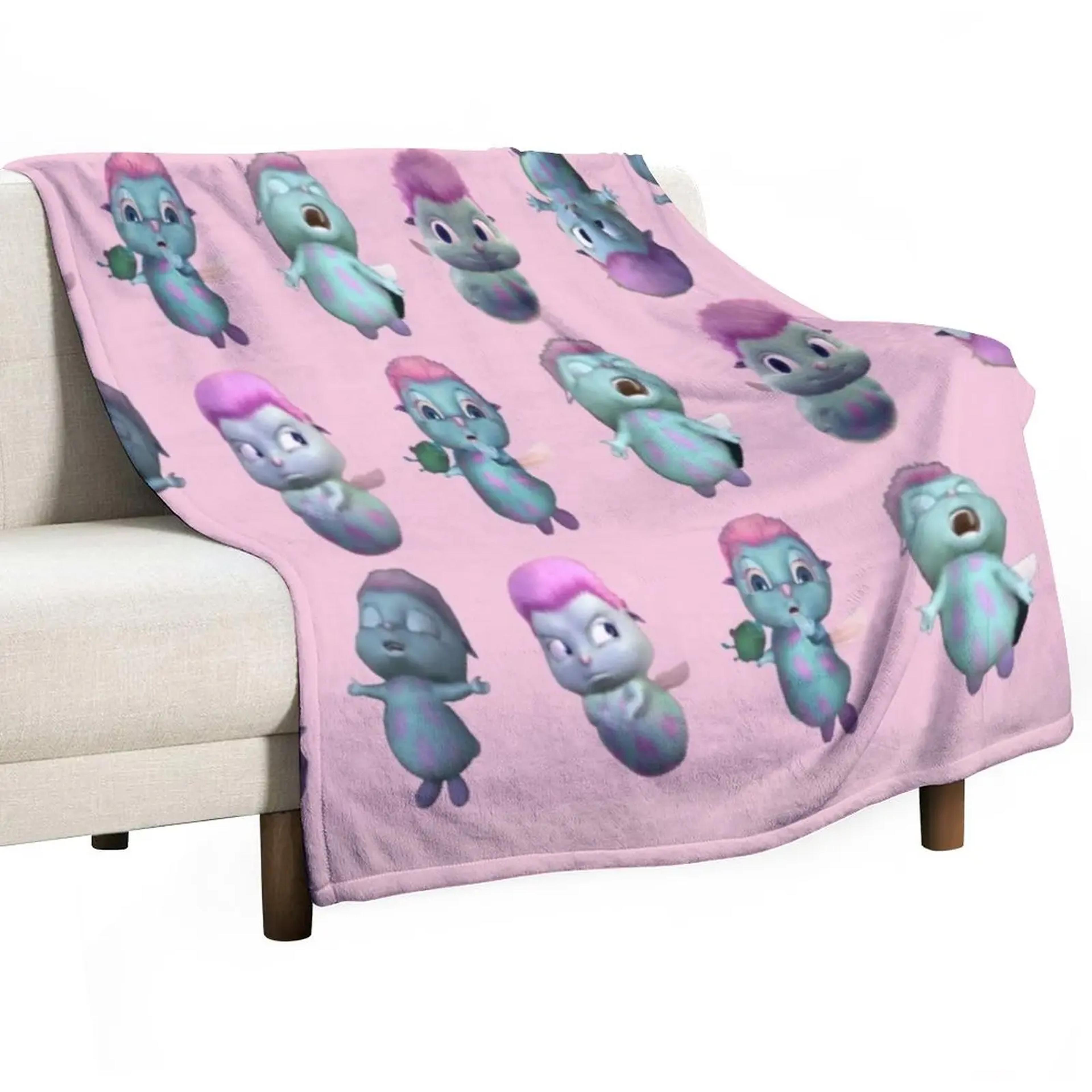 bibble expressions plush throw blanket ultra soft fleece decorative cozy couch blanket