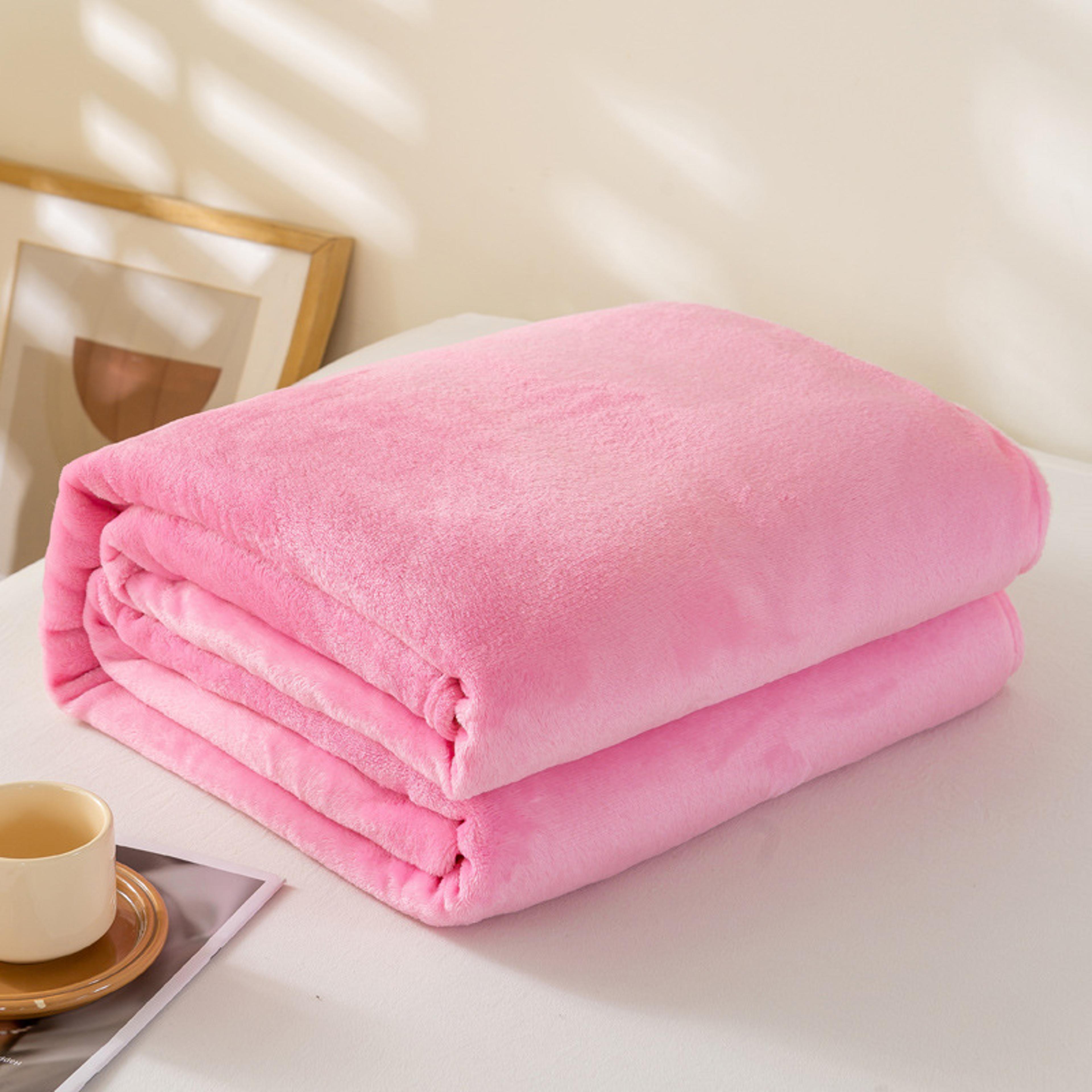 coral fleece blanket ultra soft flannel throw blanket for bed, sofa & cozy all season comfort