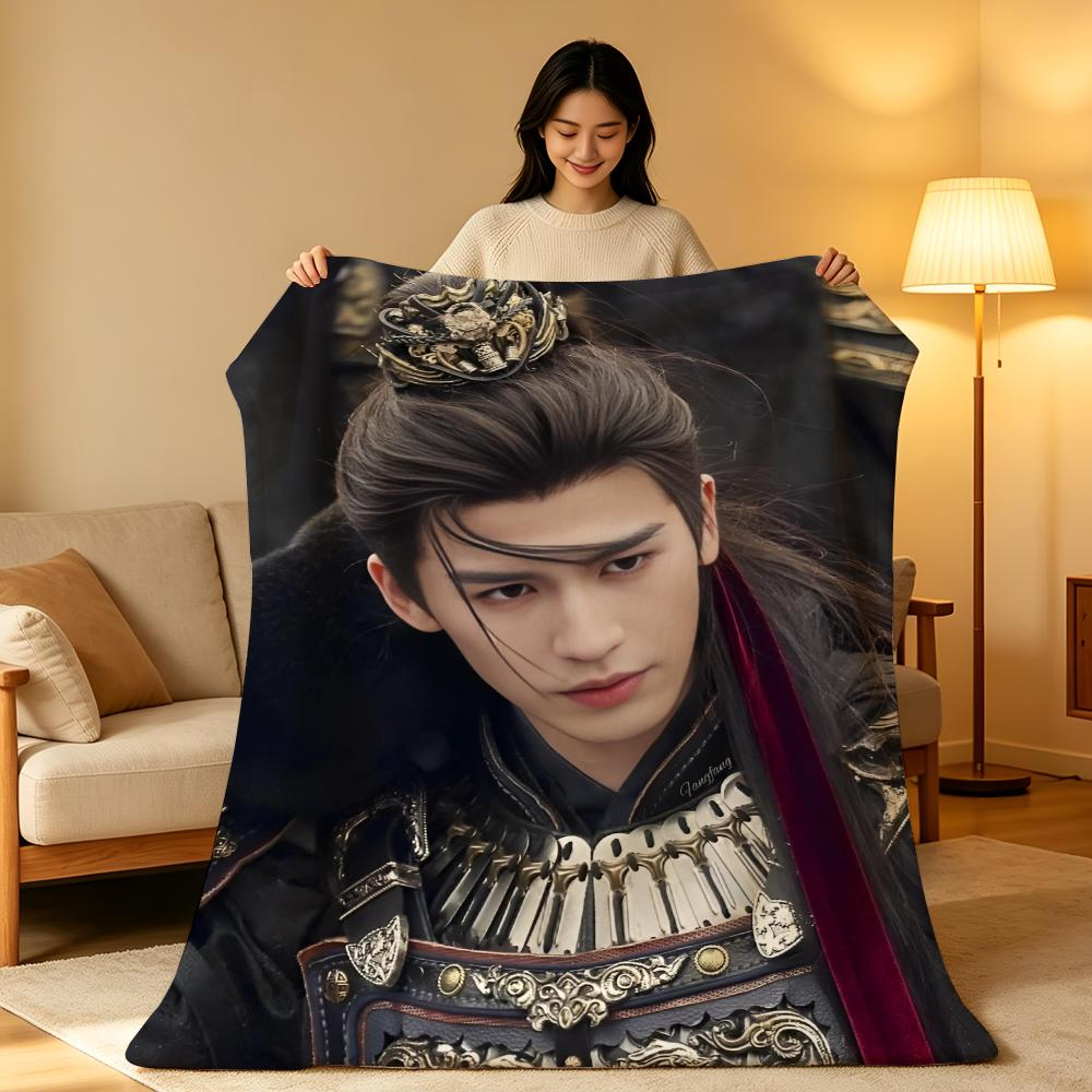 zhang linghe plush throw blanket soft fleece cozy sofa & bed blanket