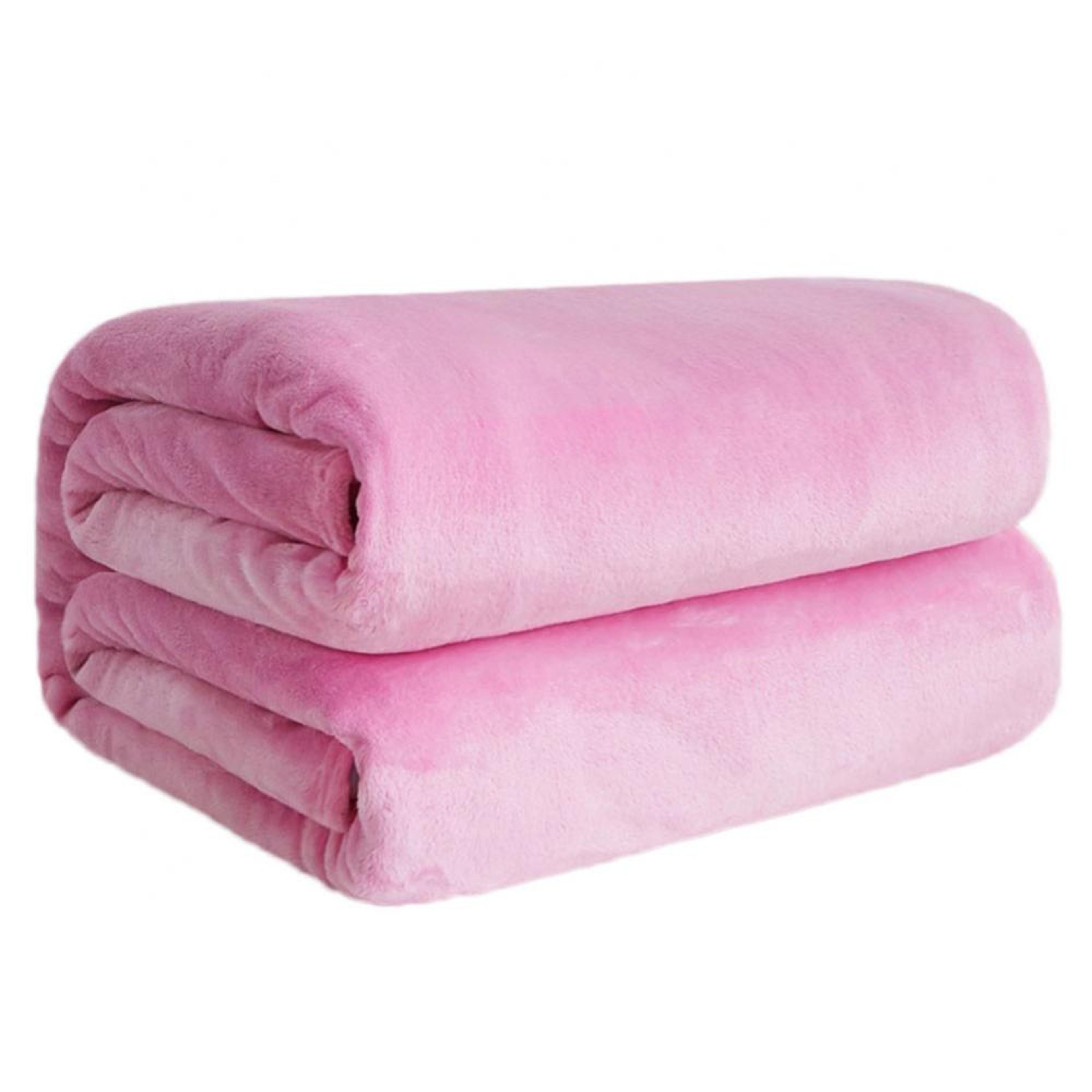 ultra soft coral fleece blanket cozy flannel blanket for bed, couch & winter comfort