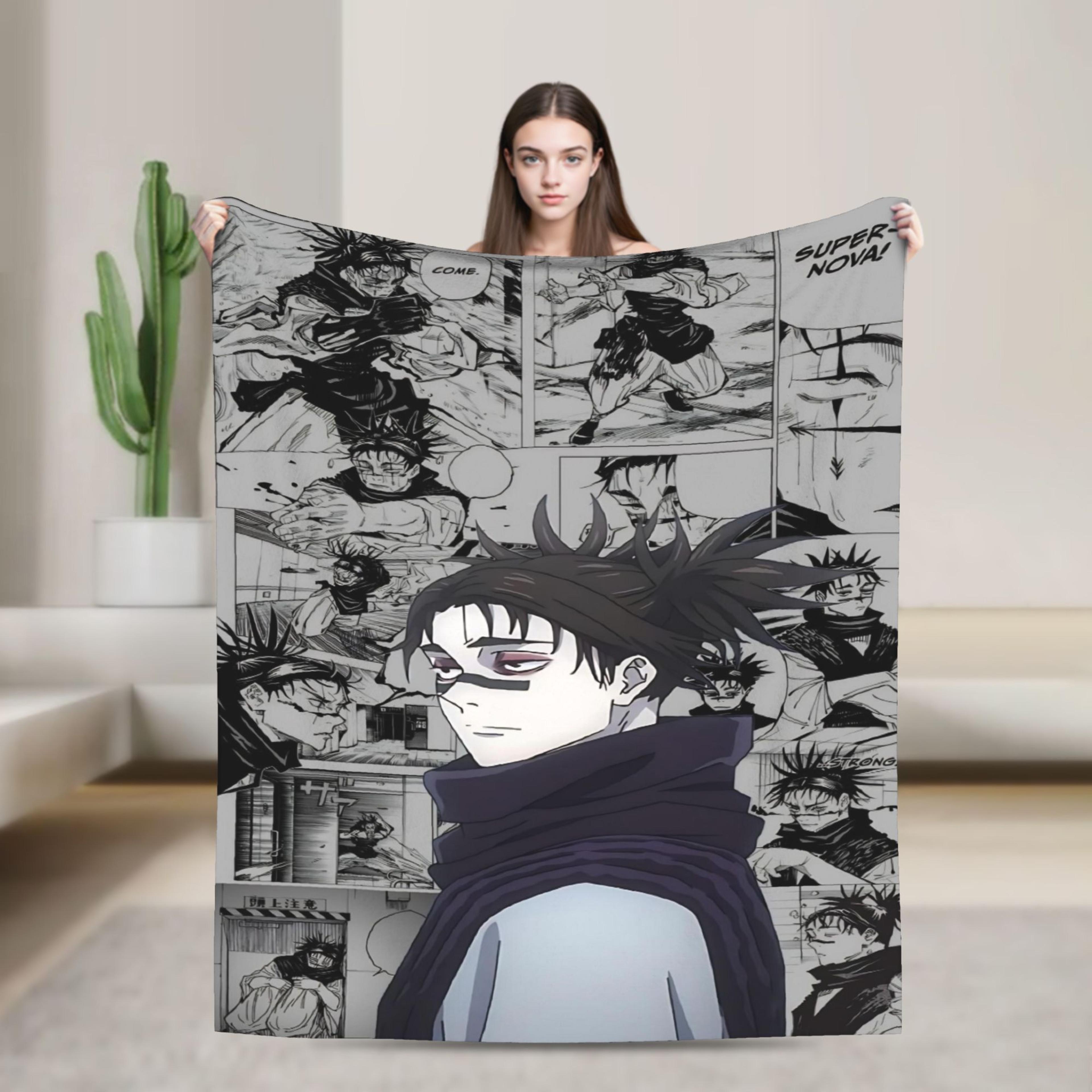 choso anime throw blanket ultra soft plush fleece blanket for couch, bed & travel