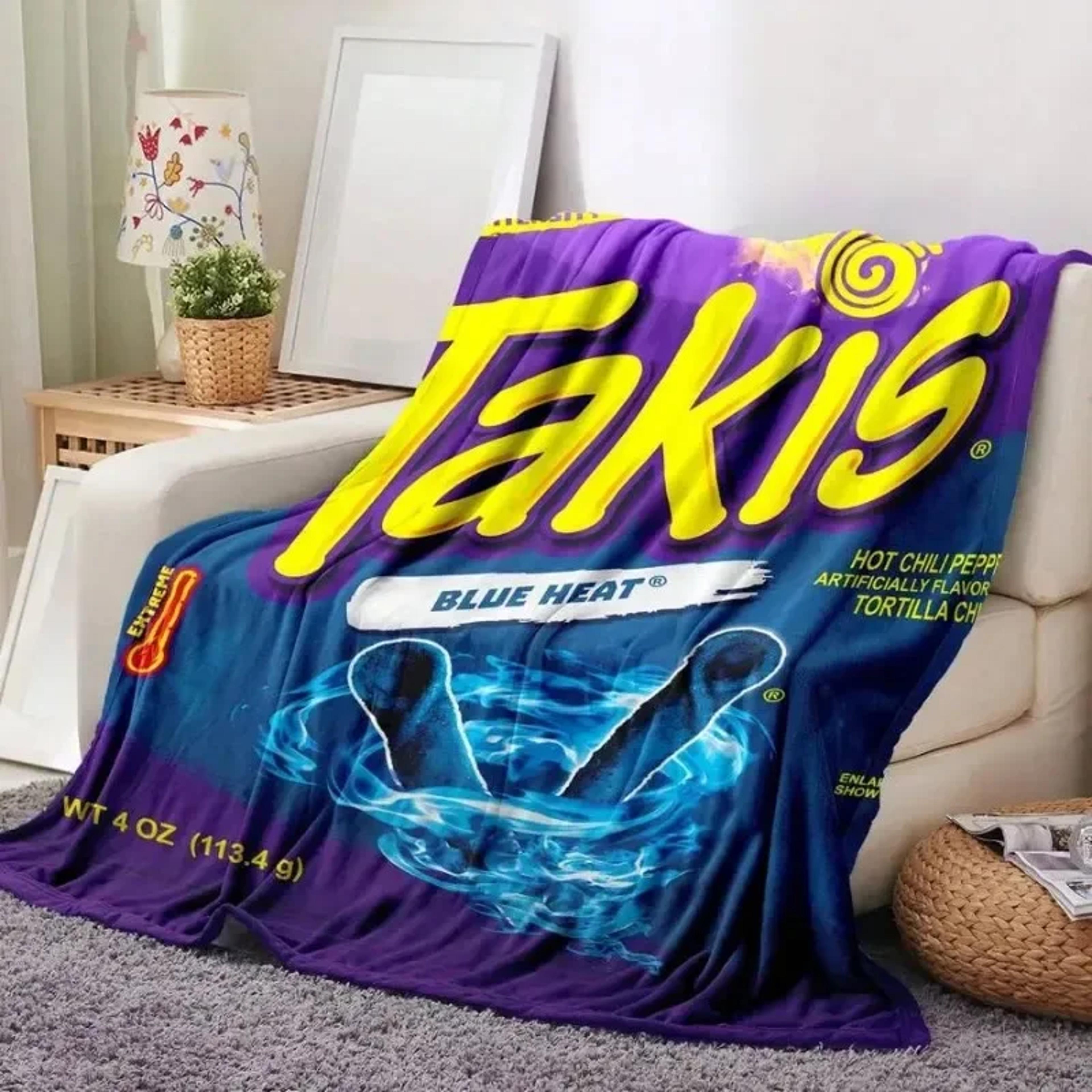 cartoon flannel blanket super soft snack print throw blanket for sofa, bed, travel & home