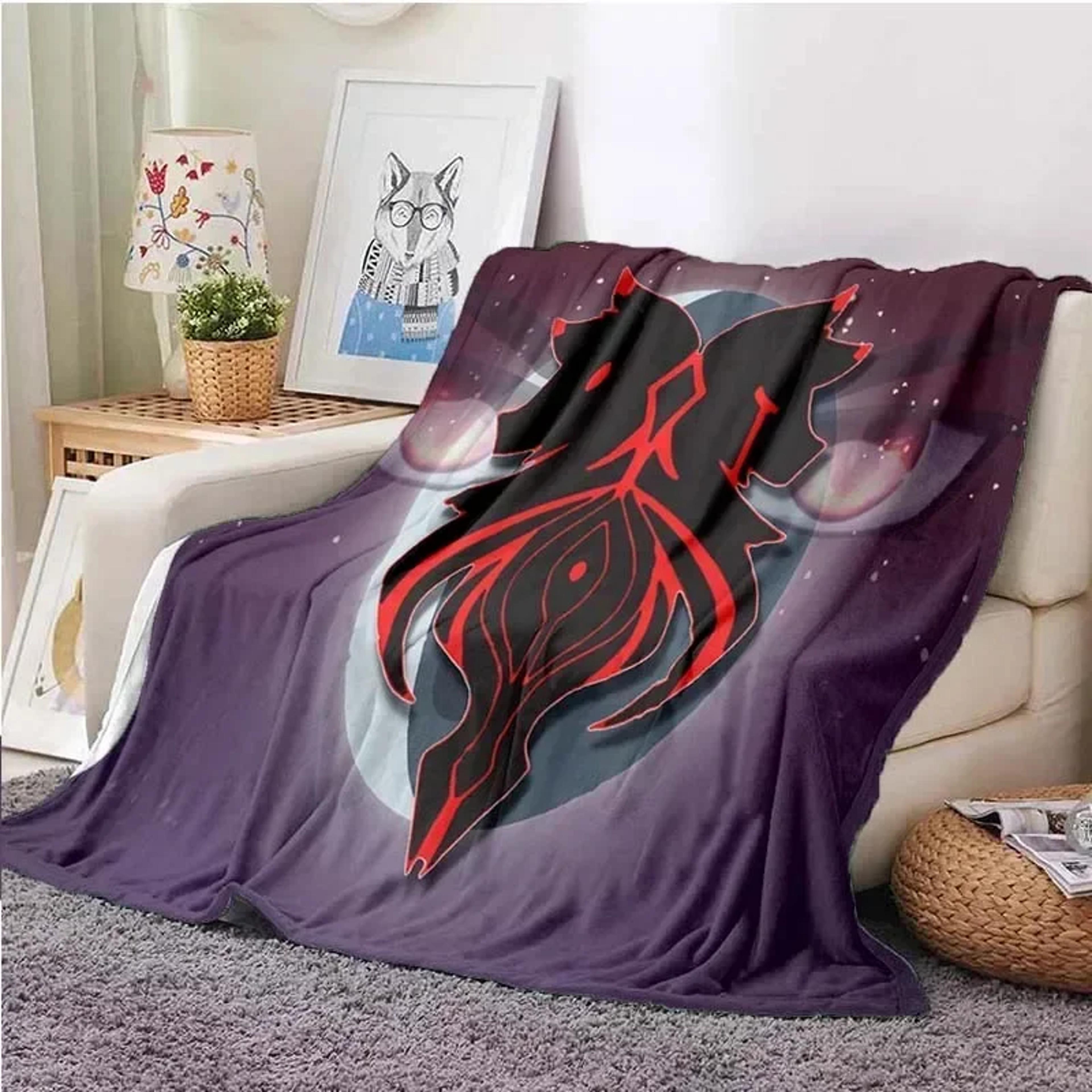 aphmau anime throw blanket soft flannel fleece blanket for sofa, bed & travel