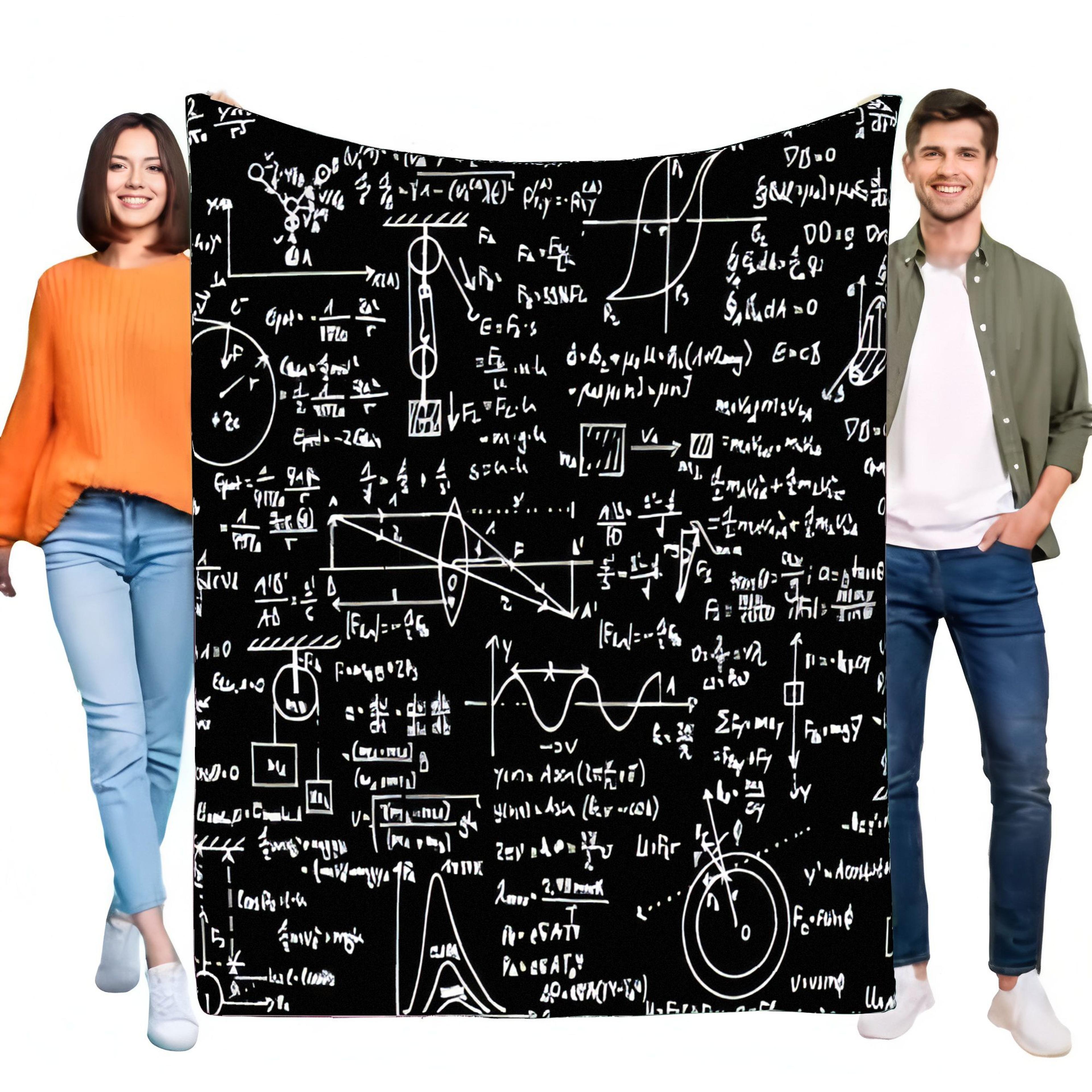 blanket math formula blanket science throw for students teachers & physics lovers
