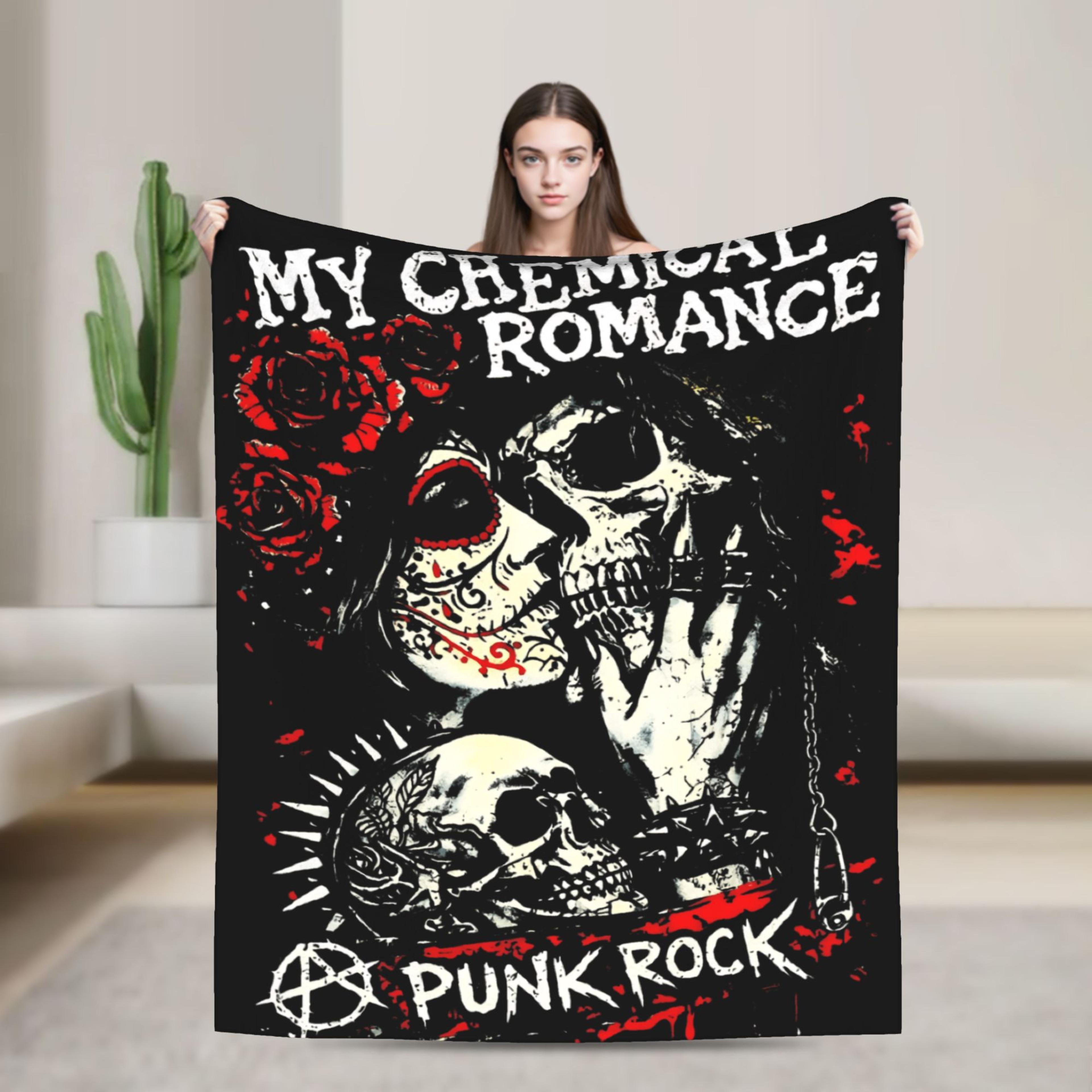my chemical romance blanket ultra soft flannel throw blanket for couch, bed & cozy home decor