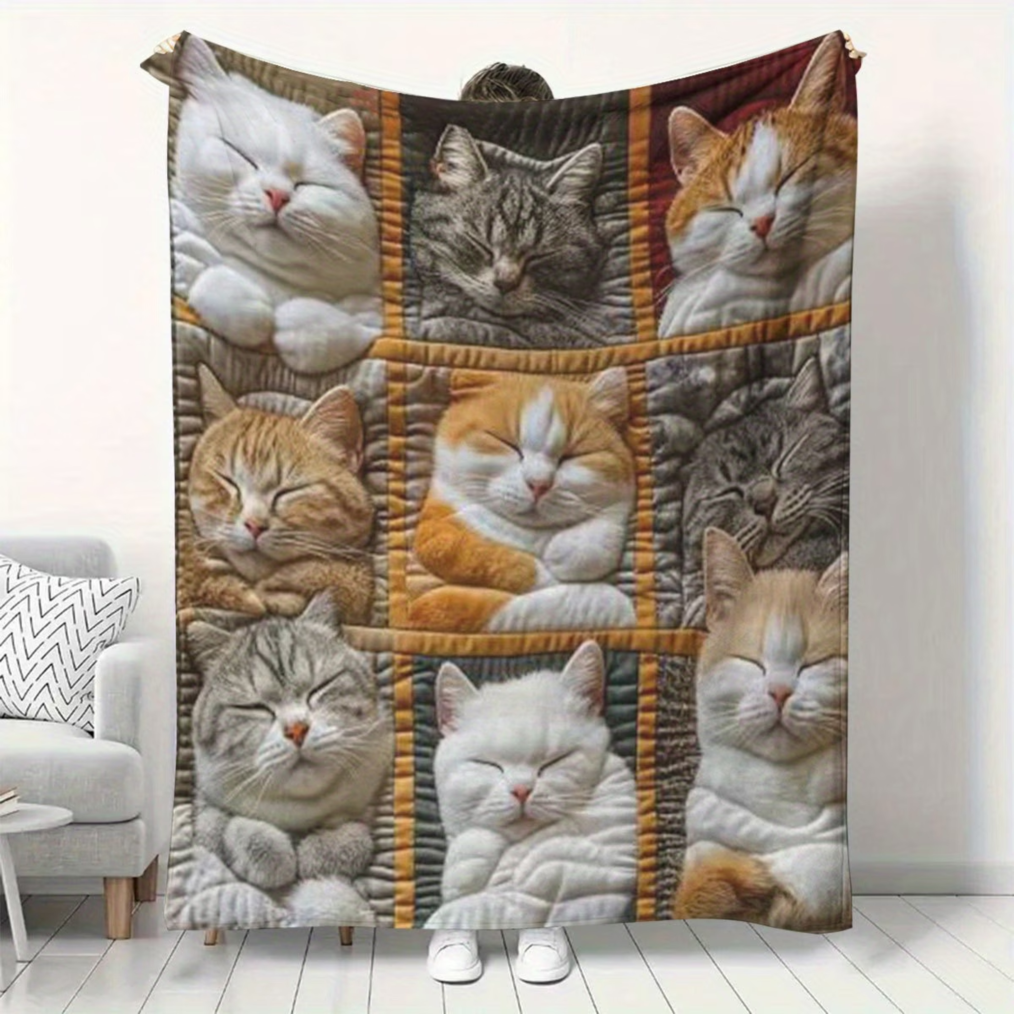 vintage dinosaur throw blanket soft flannel throw blanket for sofa, bed & living room