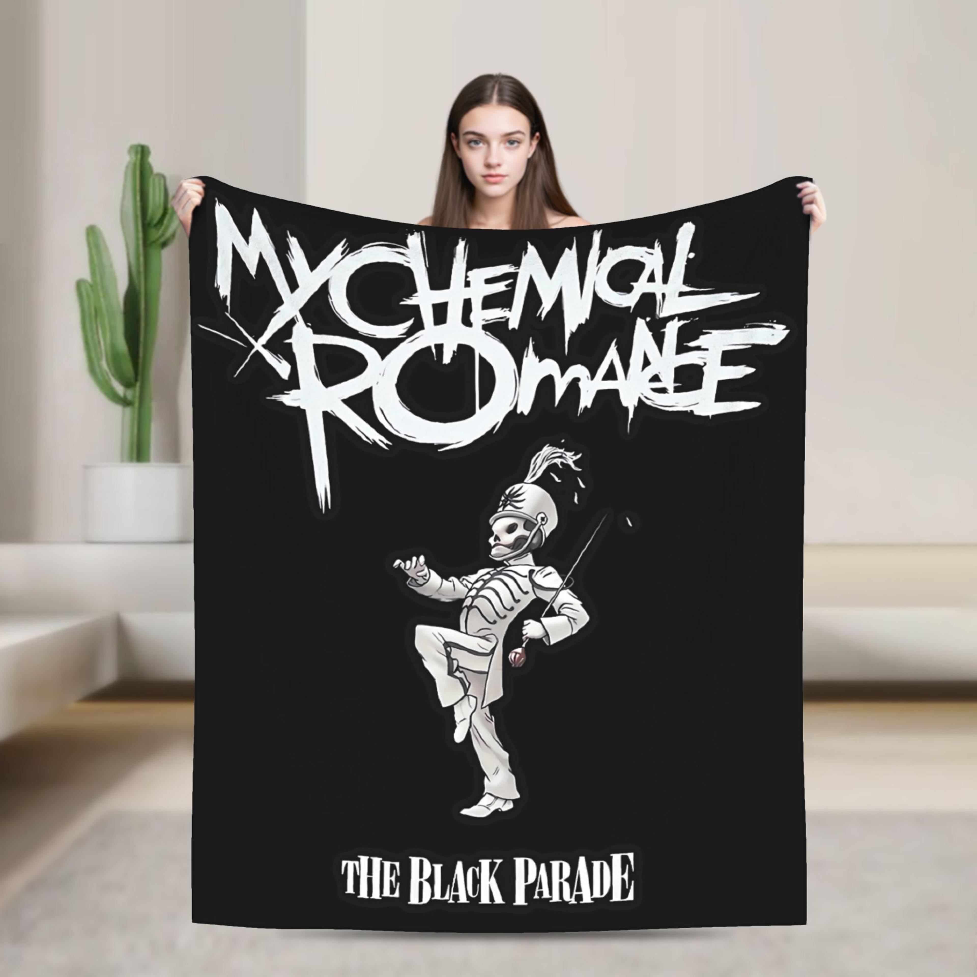 my chemical romance blanket ultra soft flannel throw blanket for couch, bed & rock band home decor