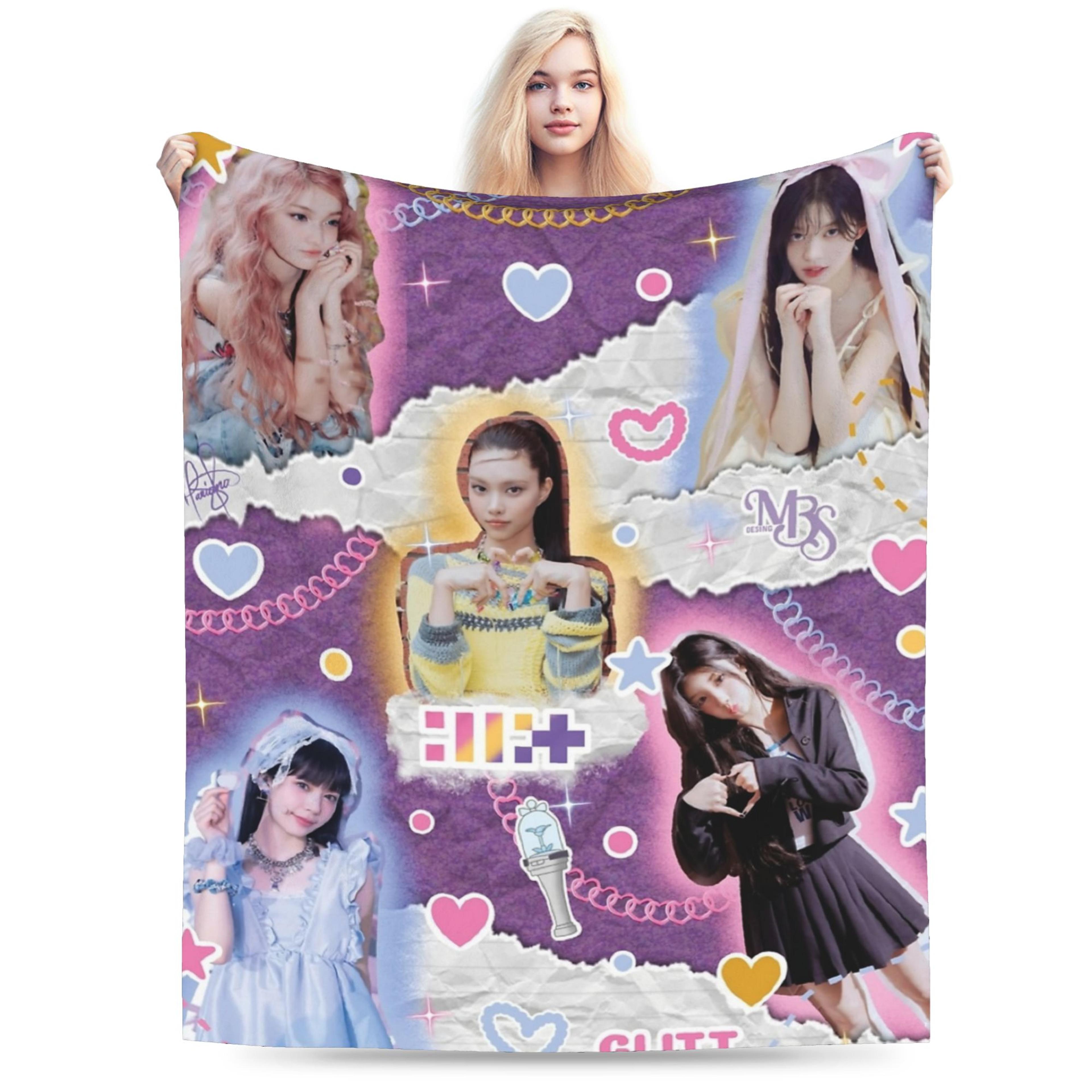 kpop throw blanket ultra soft flannel blanket for fans, couch, bed & travel
