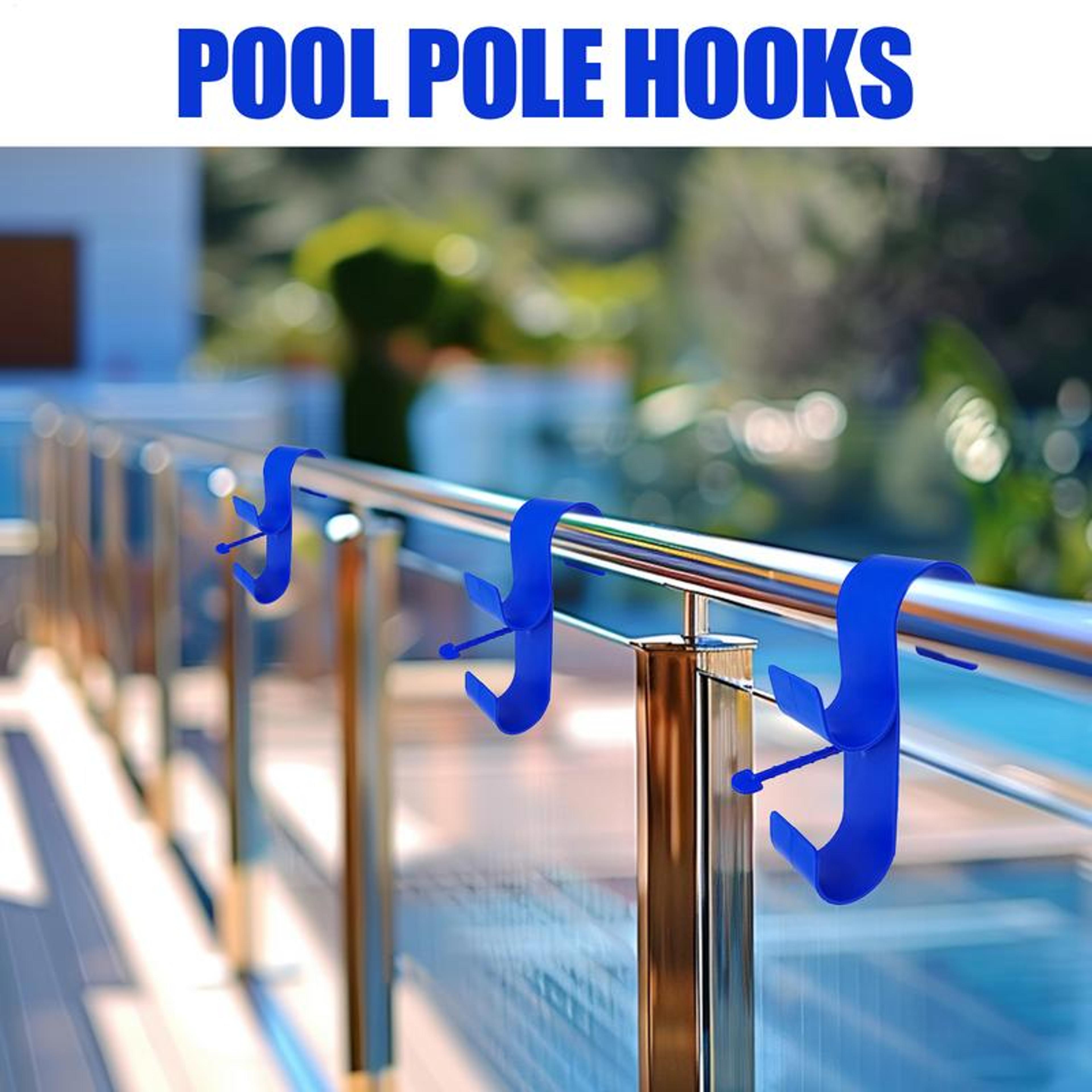 adjustable pool equipment hooks heavy duty pool pole hanger & organizer for above ground pools
