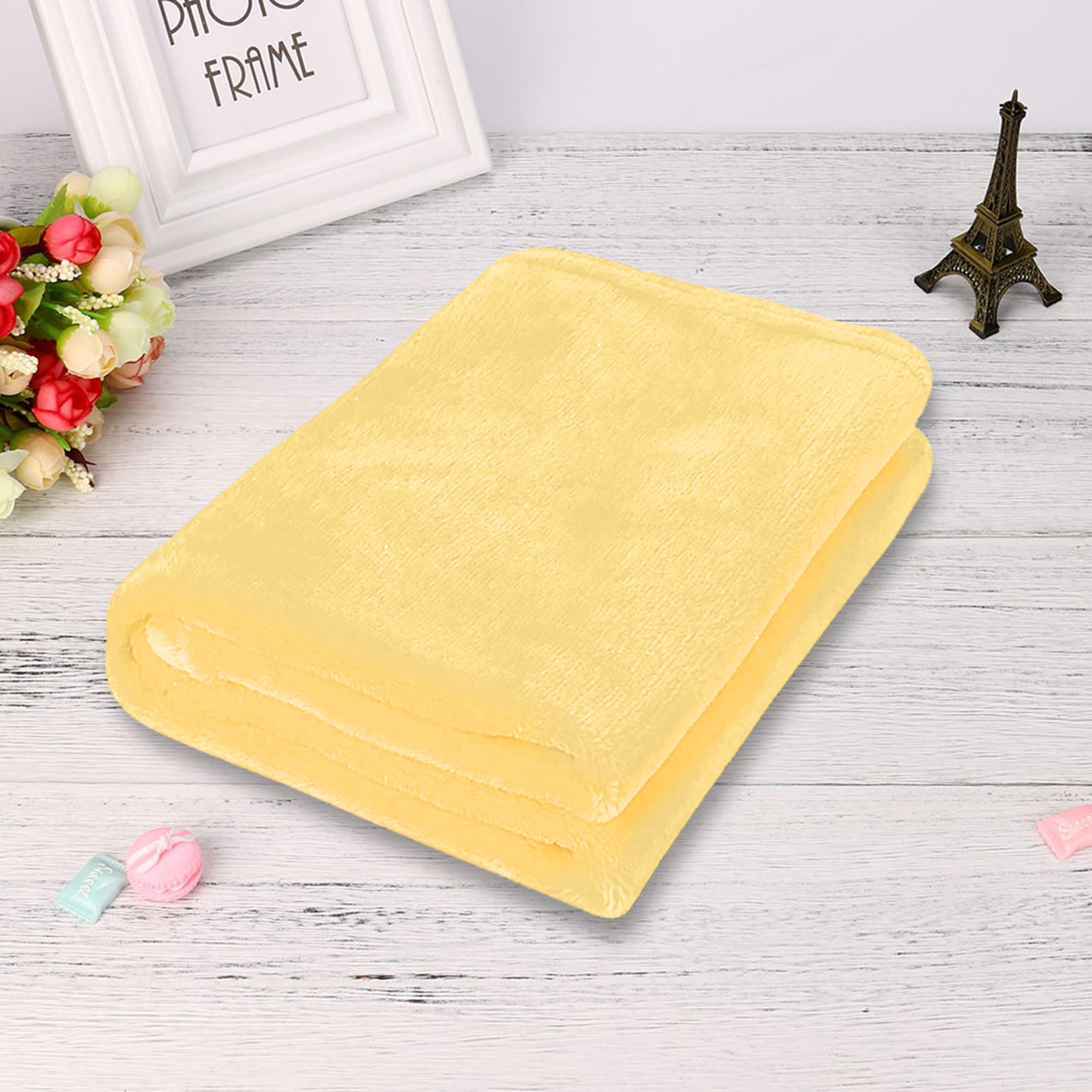ultra soft flannel fleece blanket warm coral fleece blanket for sofa, bed & travel