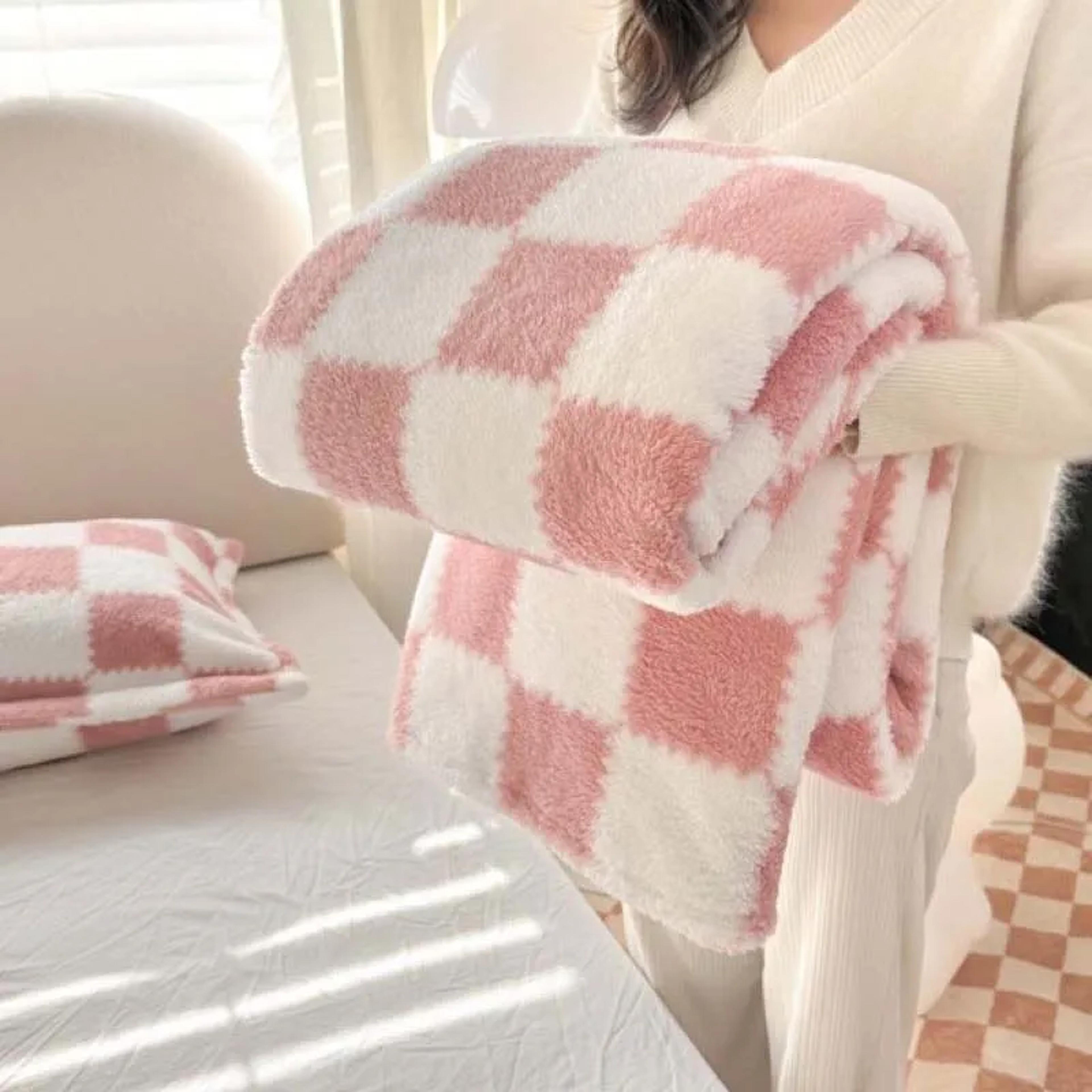 cute panda fleece blanket soft flannel throw blanket for sofa, bed, office & travel