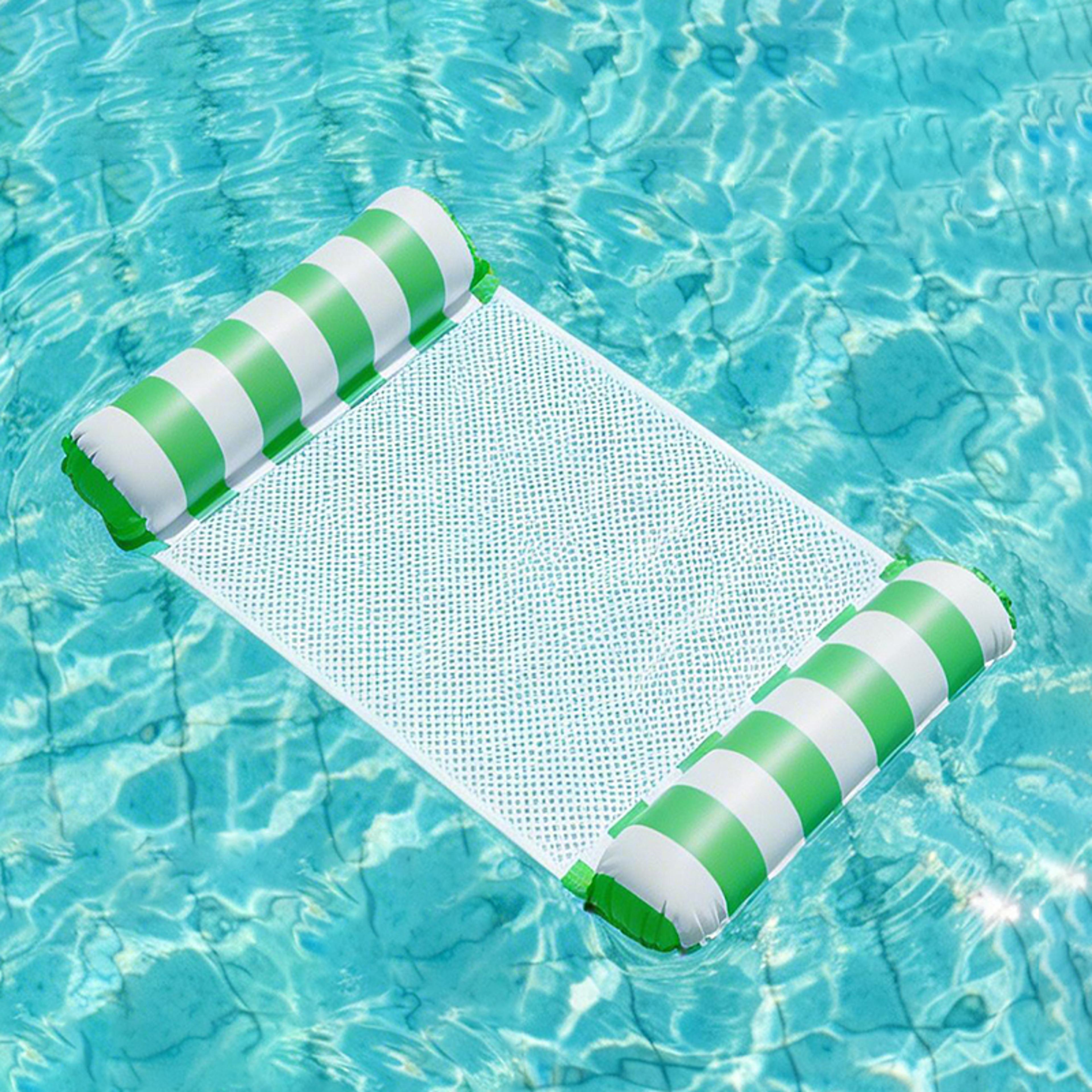 fruit print inflatable pool hammock foldable water hammock float lounger for pool, beach & lake