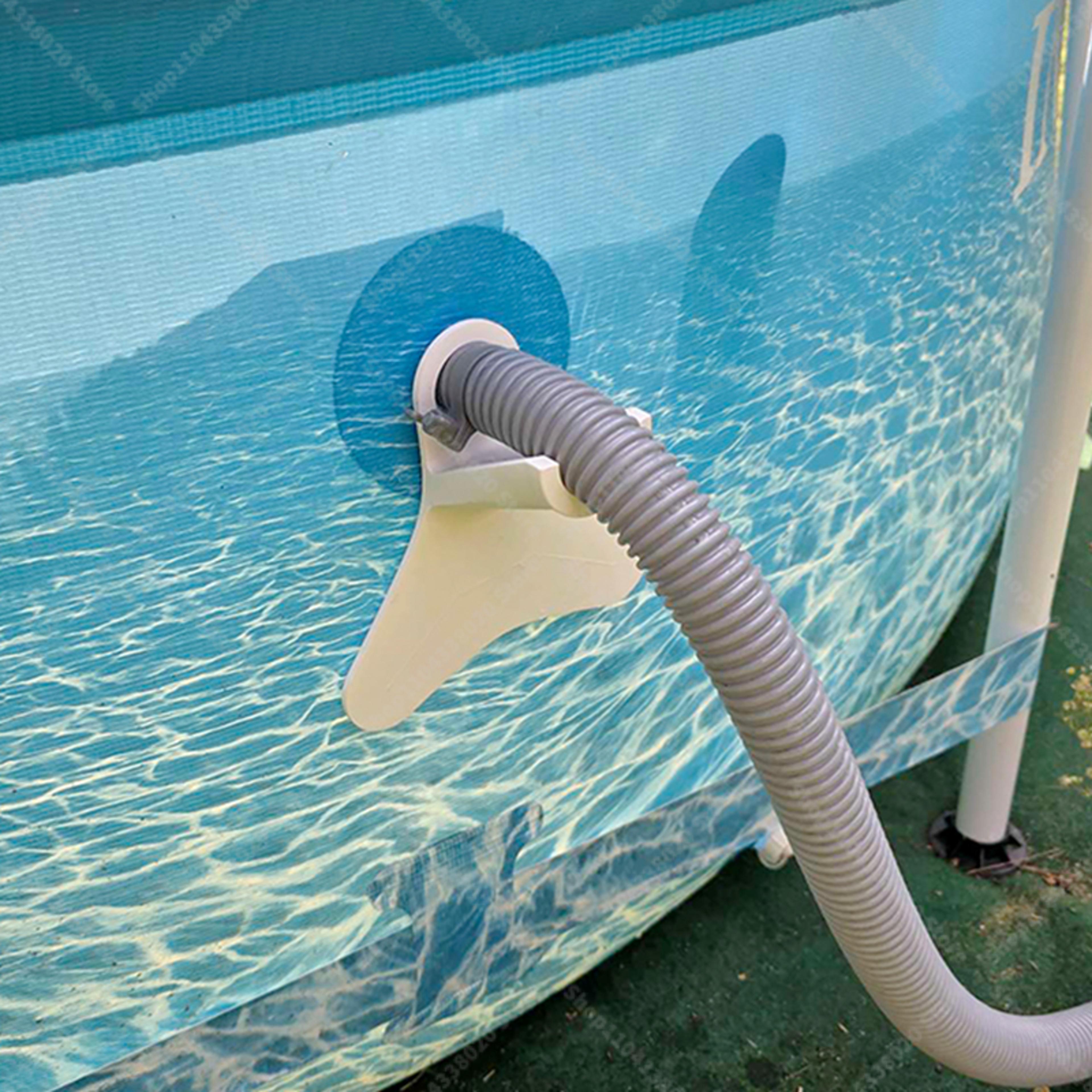 universal pool hose support bracket for intex, bestway & marimex above ground pools