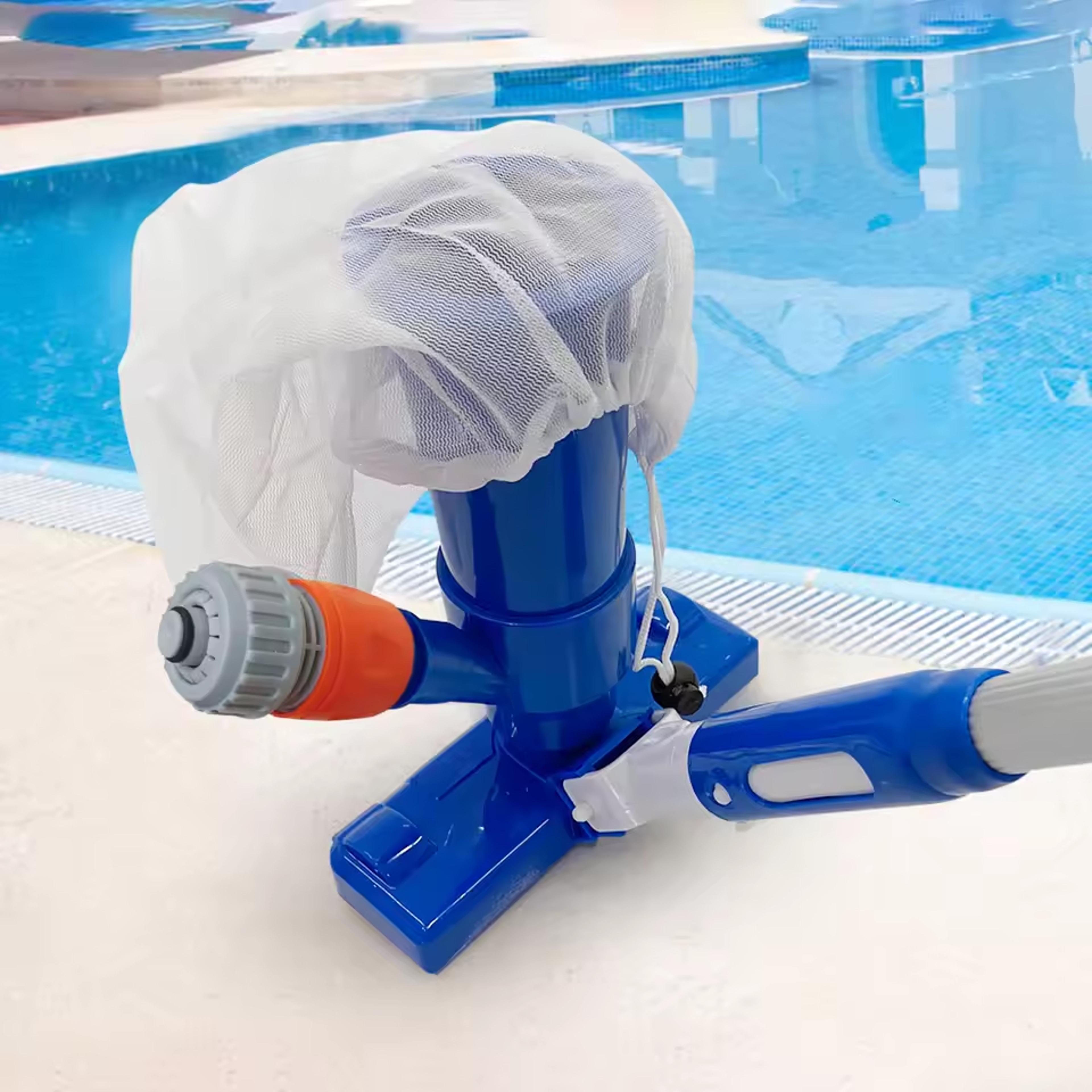 portable pool vacuum cleaner jet with brush & mesh bag for pools, spas & ponds