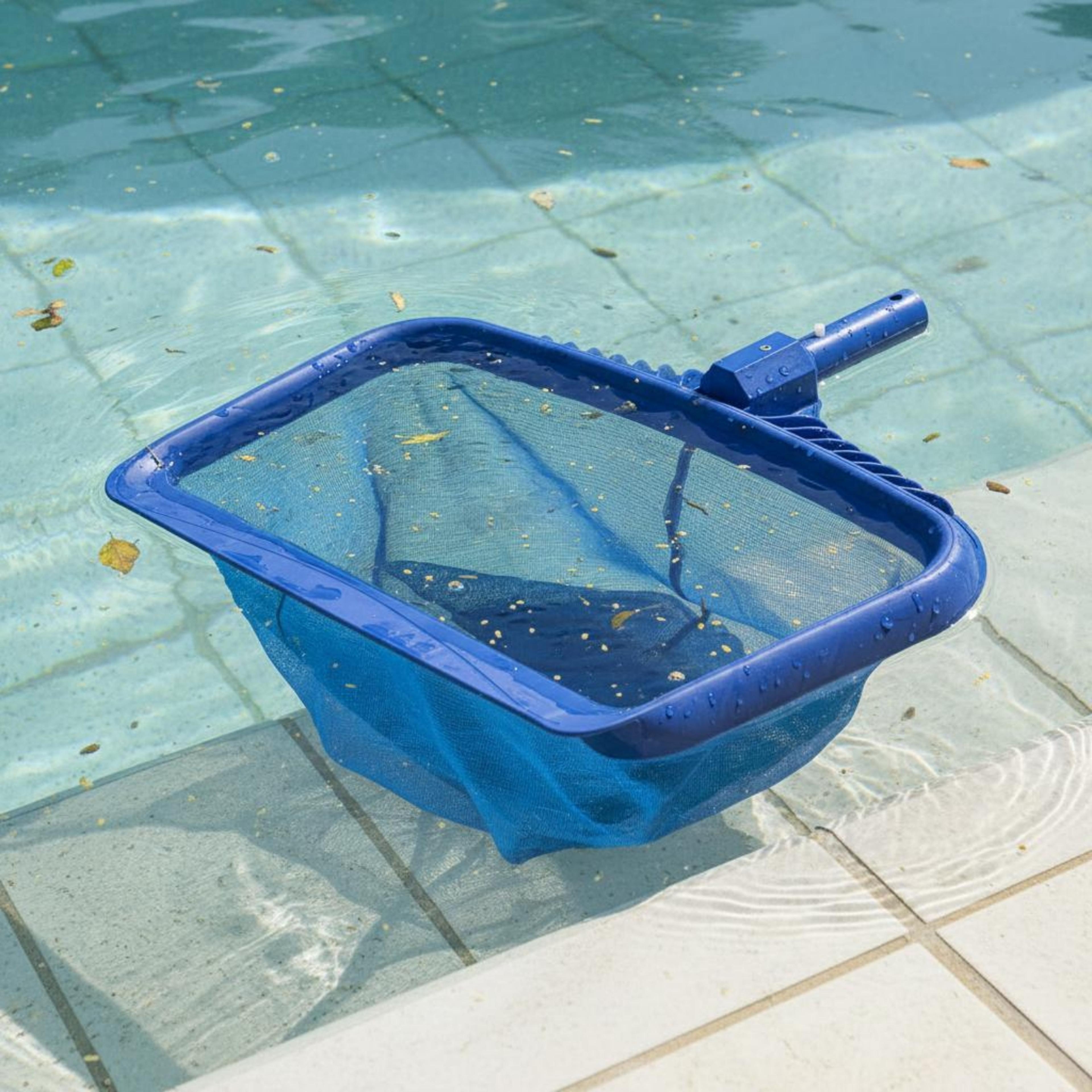 reinforced pool leaf rake deep bag pool skimmer net for fast & easy pool cleaning