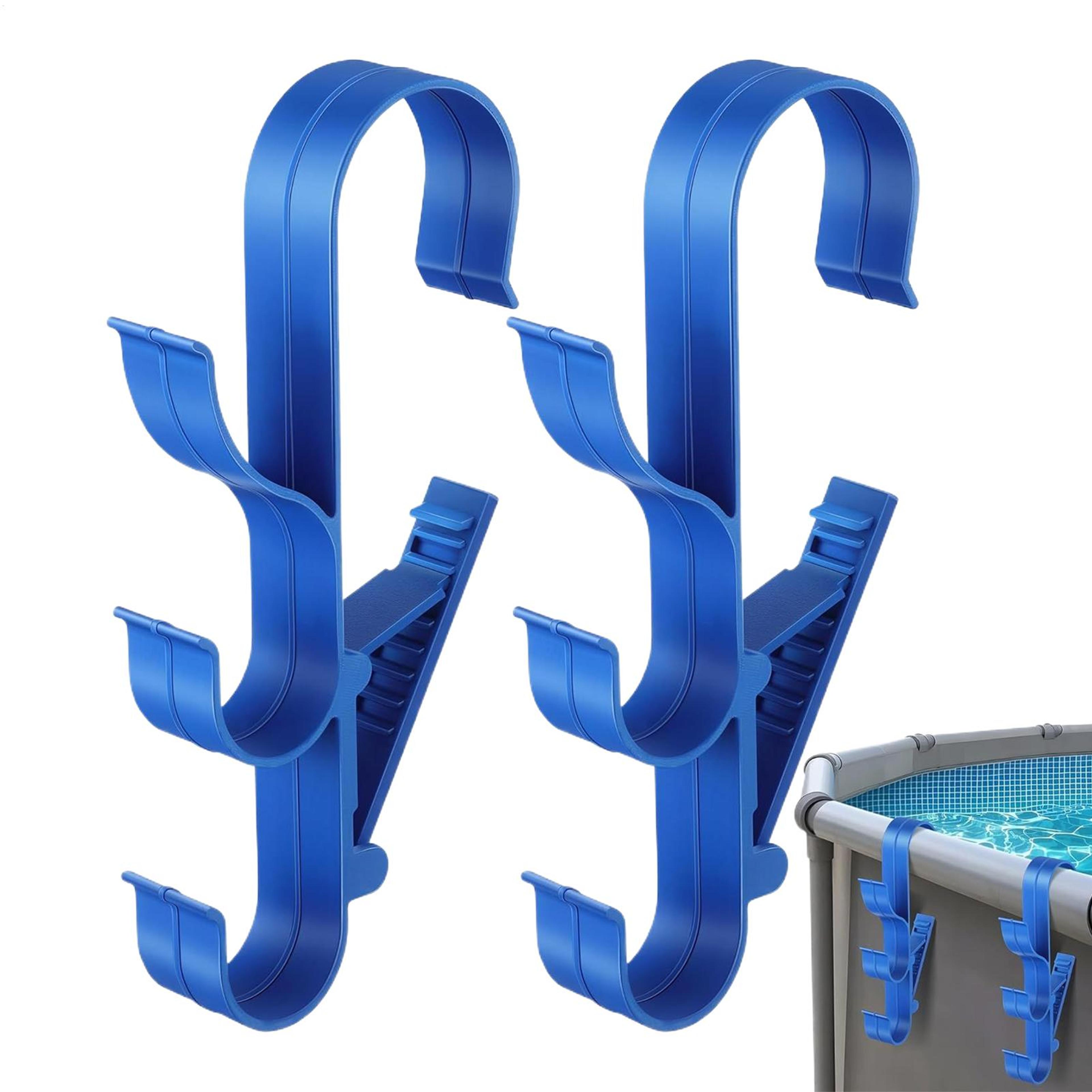 pool pole holder & pool skimmer holder hooks for above ground pools
