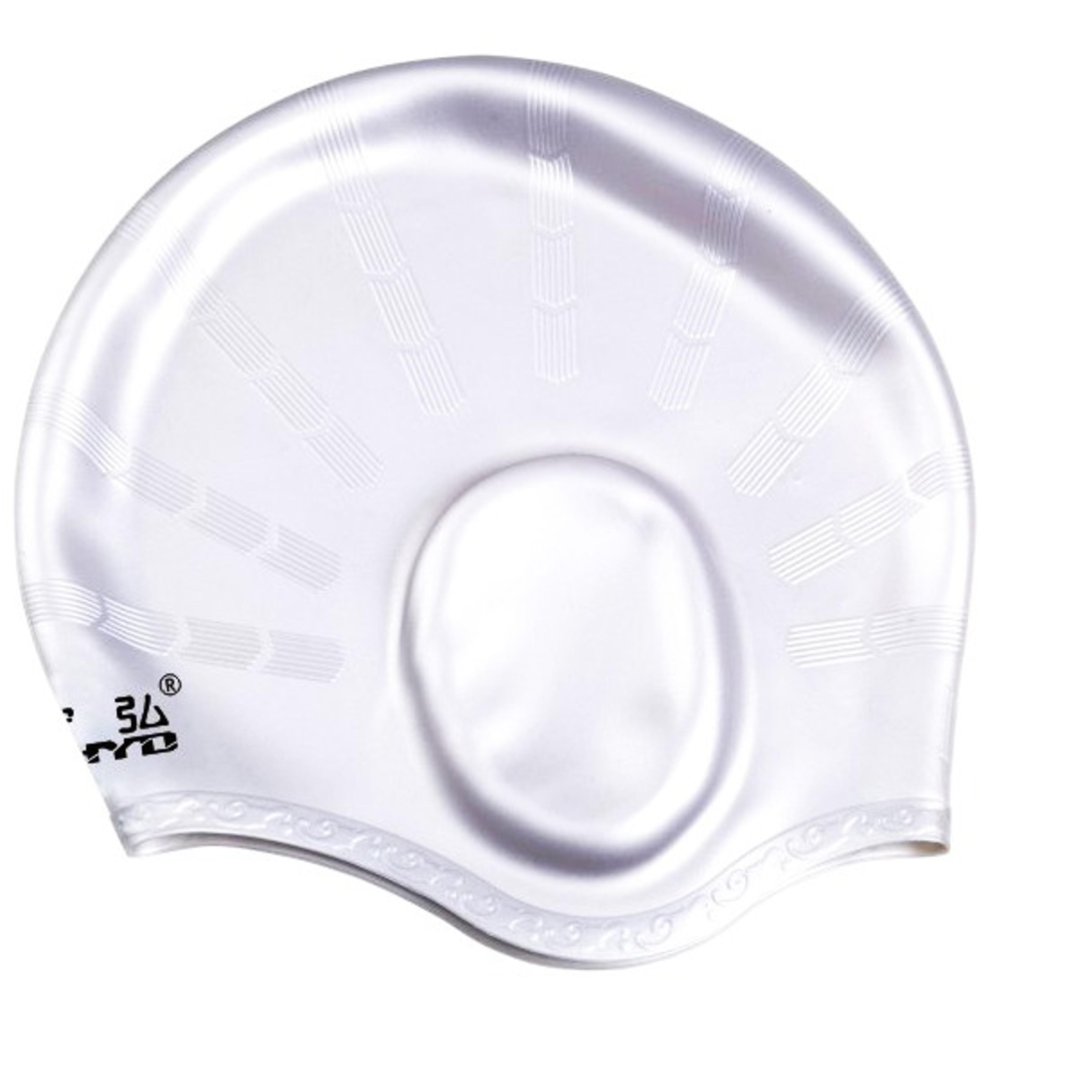 professional silicone swim cap for long hair waterproof adult swimming cap with ear protection