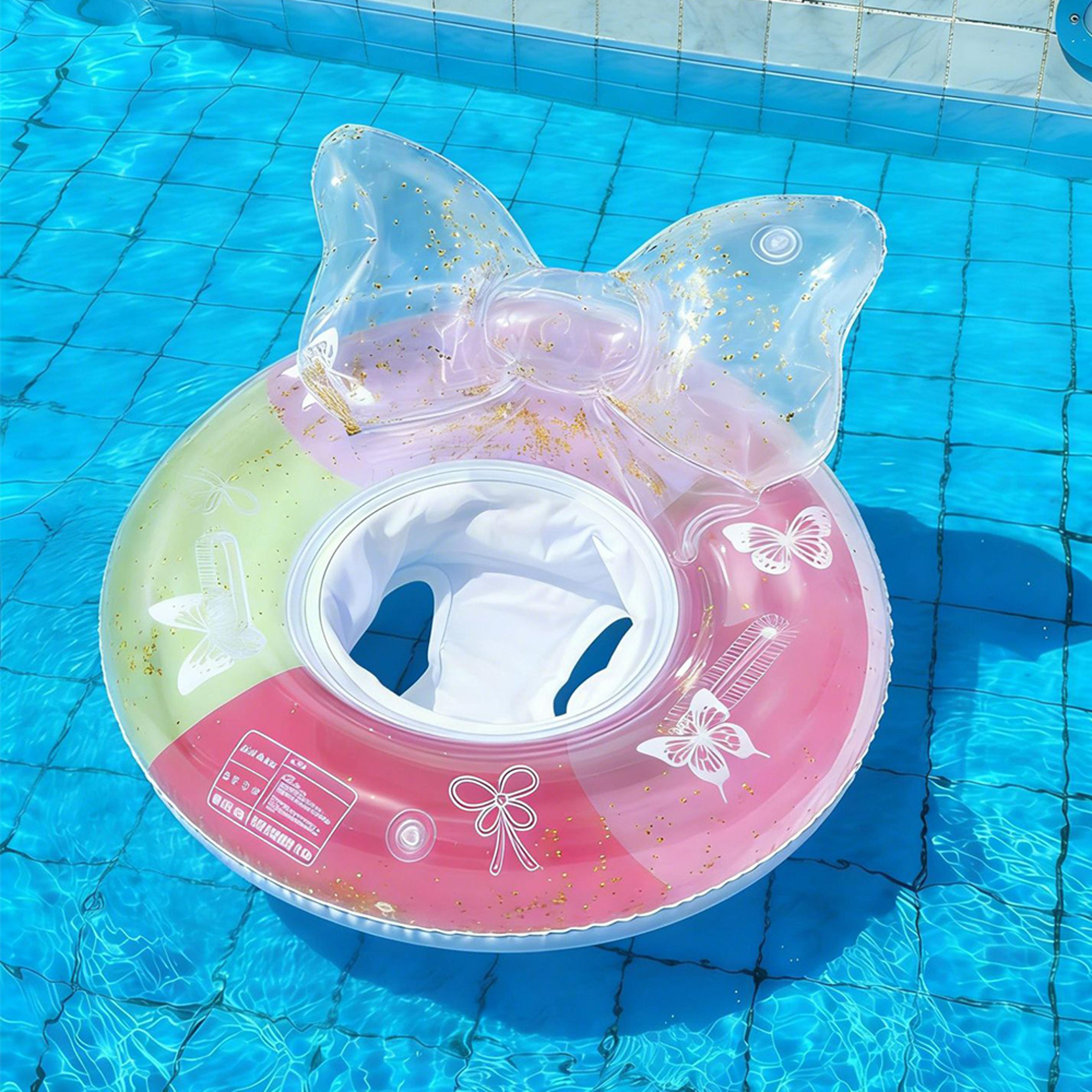 summer inflatable pool float swim tube ring for pool, beach & water fun