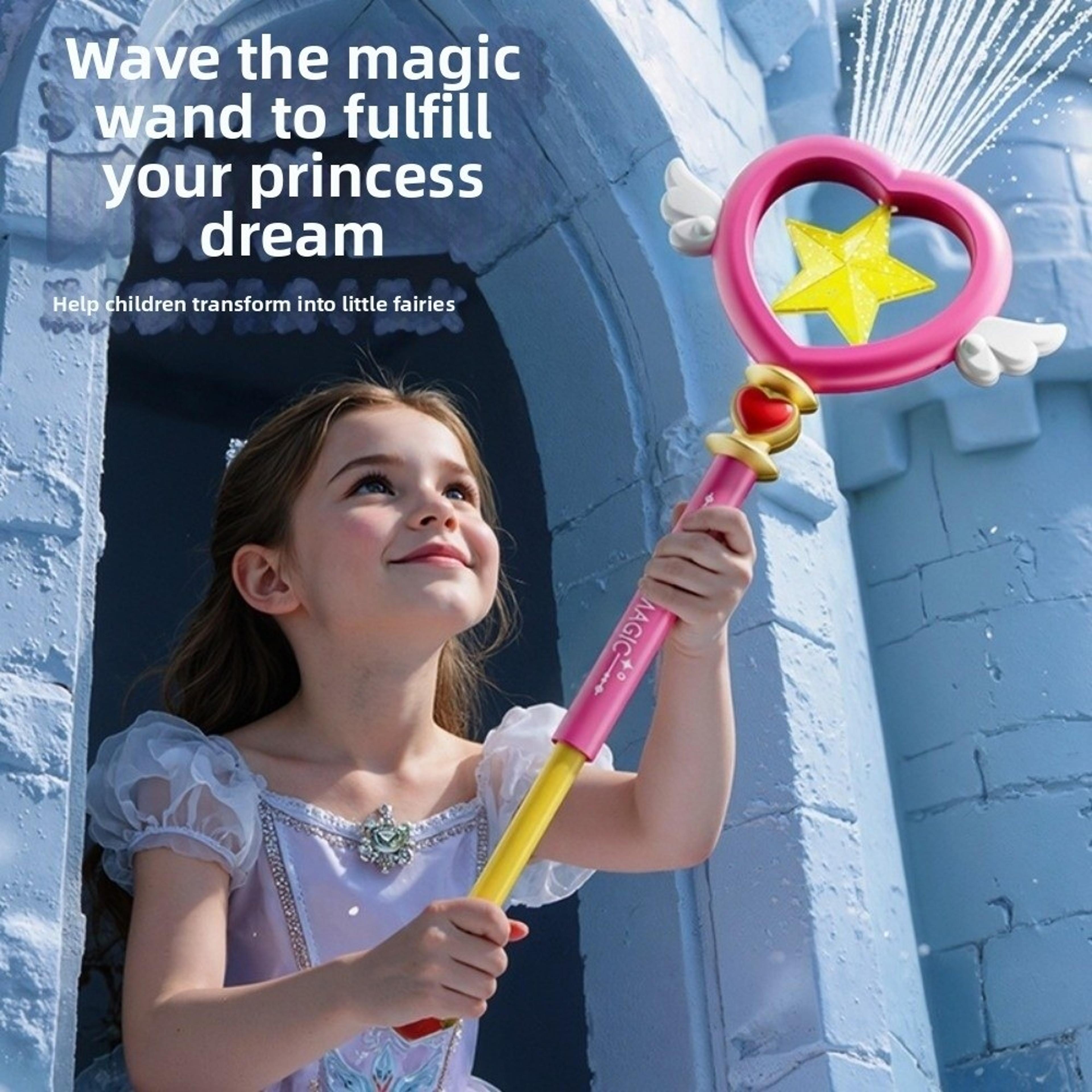 heart splash water wand toy kids water spray stick for summer pool & outdoor water play