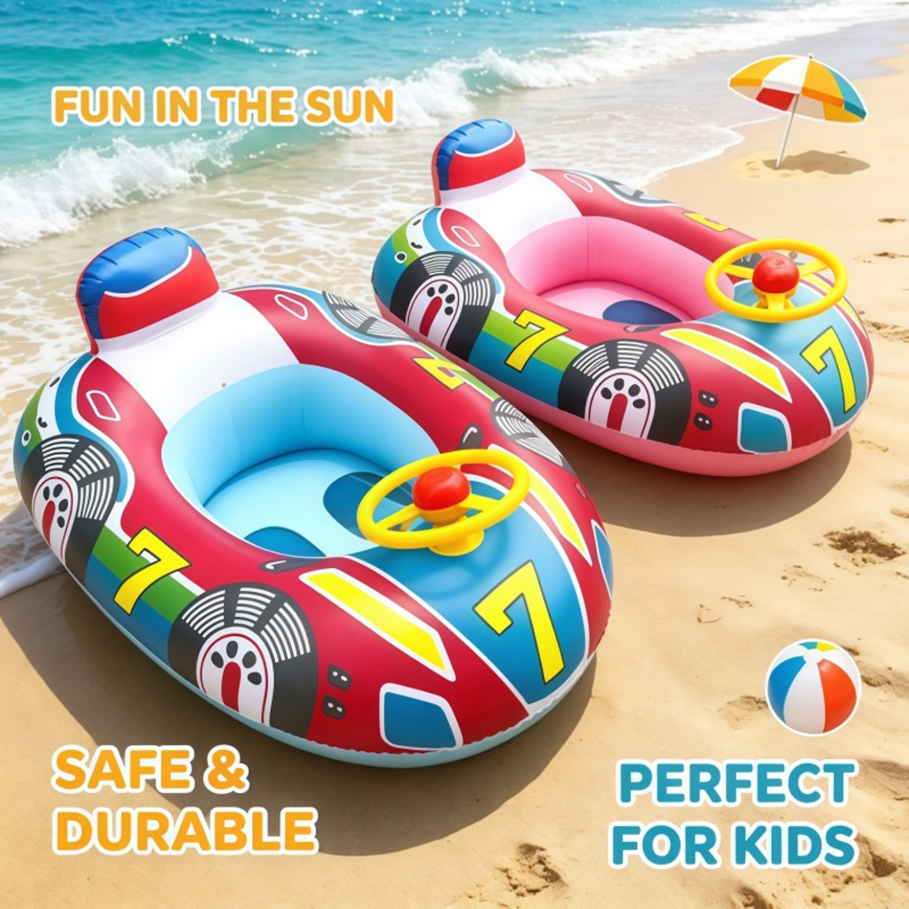 kids pool float with handles inflatable swim ring for safe summer water fun